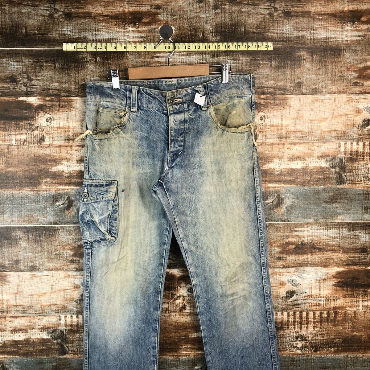 Johnbull DL John Bull Blue Multipocket Denim Pants #A2069 Size US 32 / EU 48 - 2 Thumbnail
