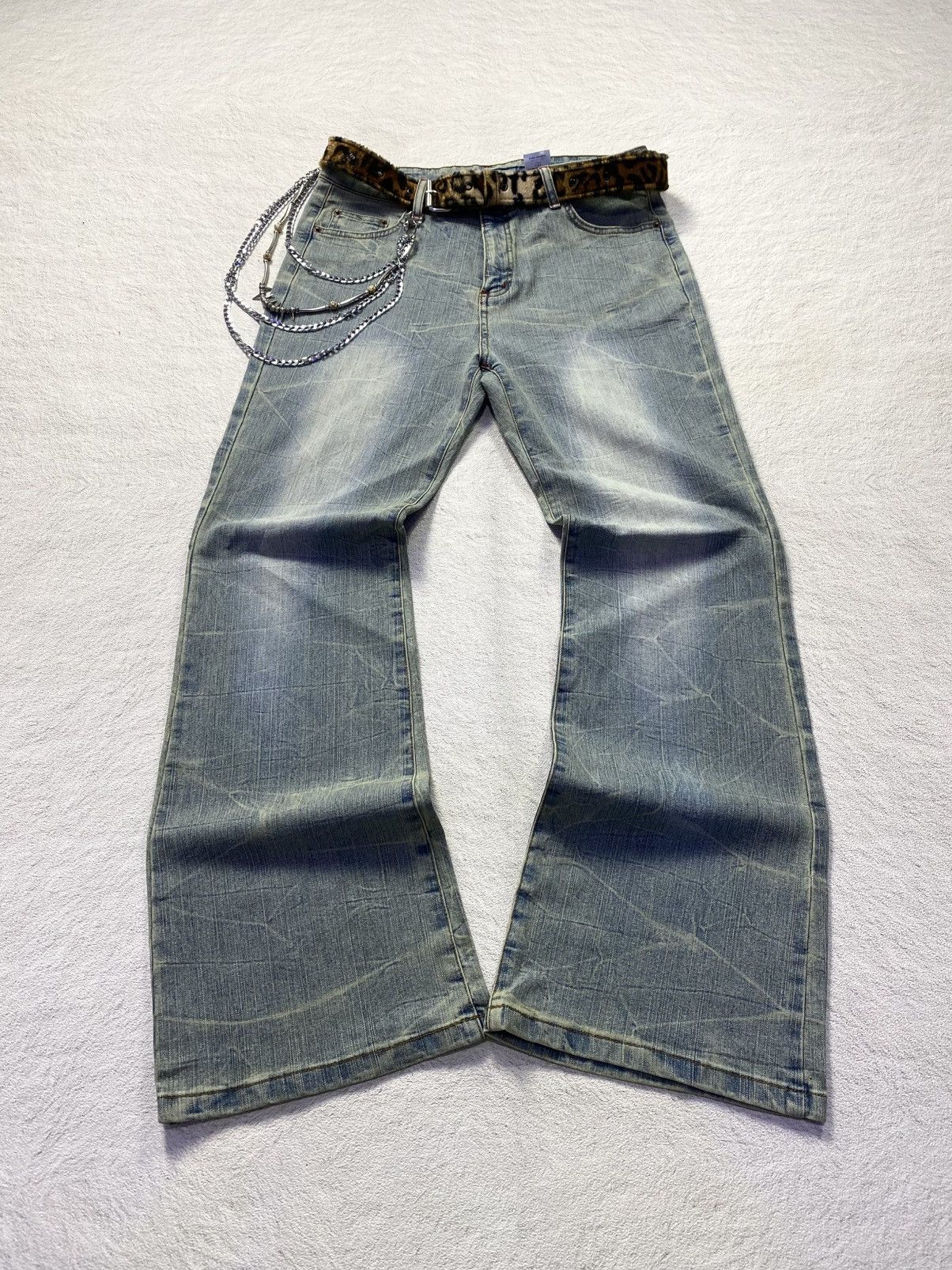 If Six Was Nine × Japanese Brand × Tornado Mart Japanese super flared washed jean Size US 32 / EU 48 - 1 Thumbnail