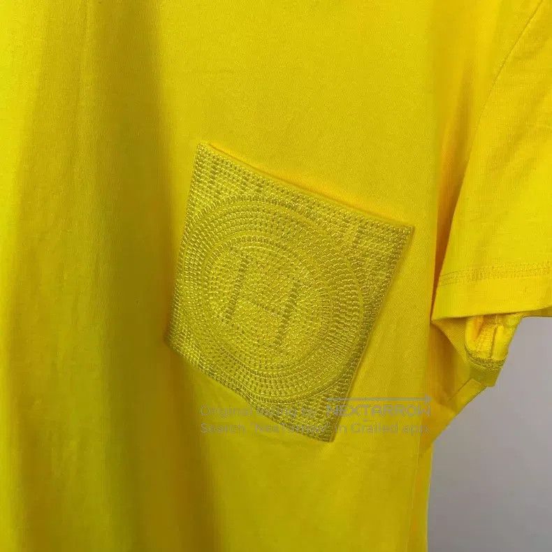 Hermes Hermes Cotton short sleeve, yellow Size M / US 6-8 / IT 42-44 - 2 Thumbnail
