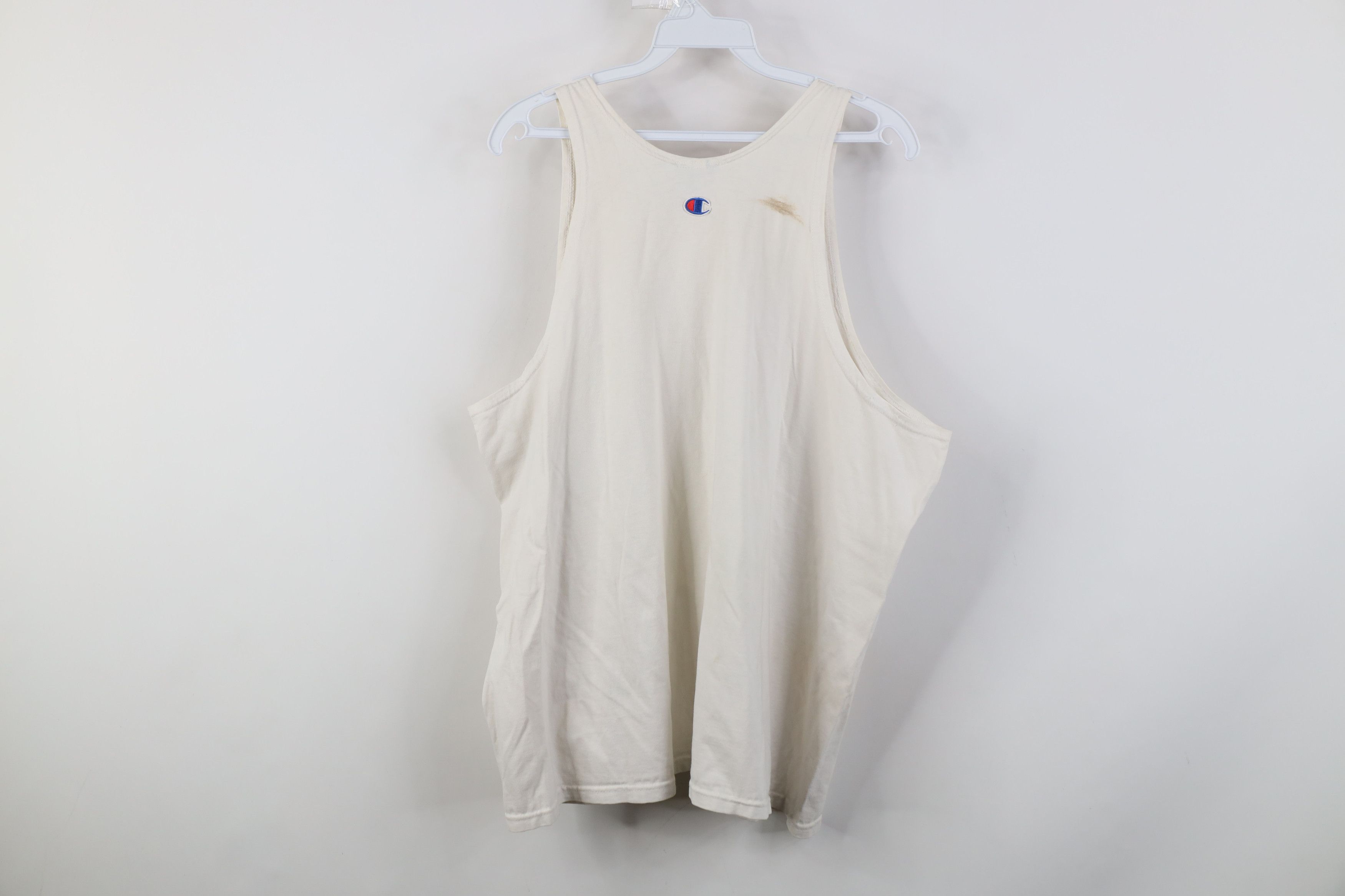 Champion Vintage 90s Champion Spell Out Tank Top T-Shirt White Size US L / EU 52-54 / 3 - 13 Thumbnail