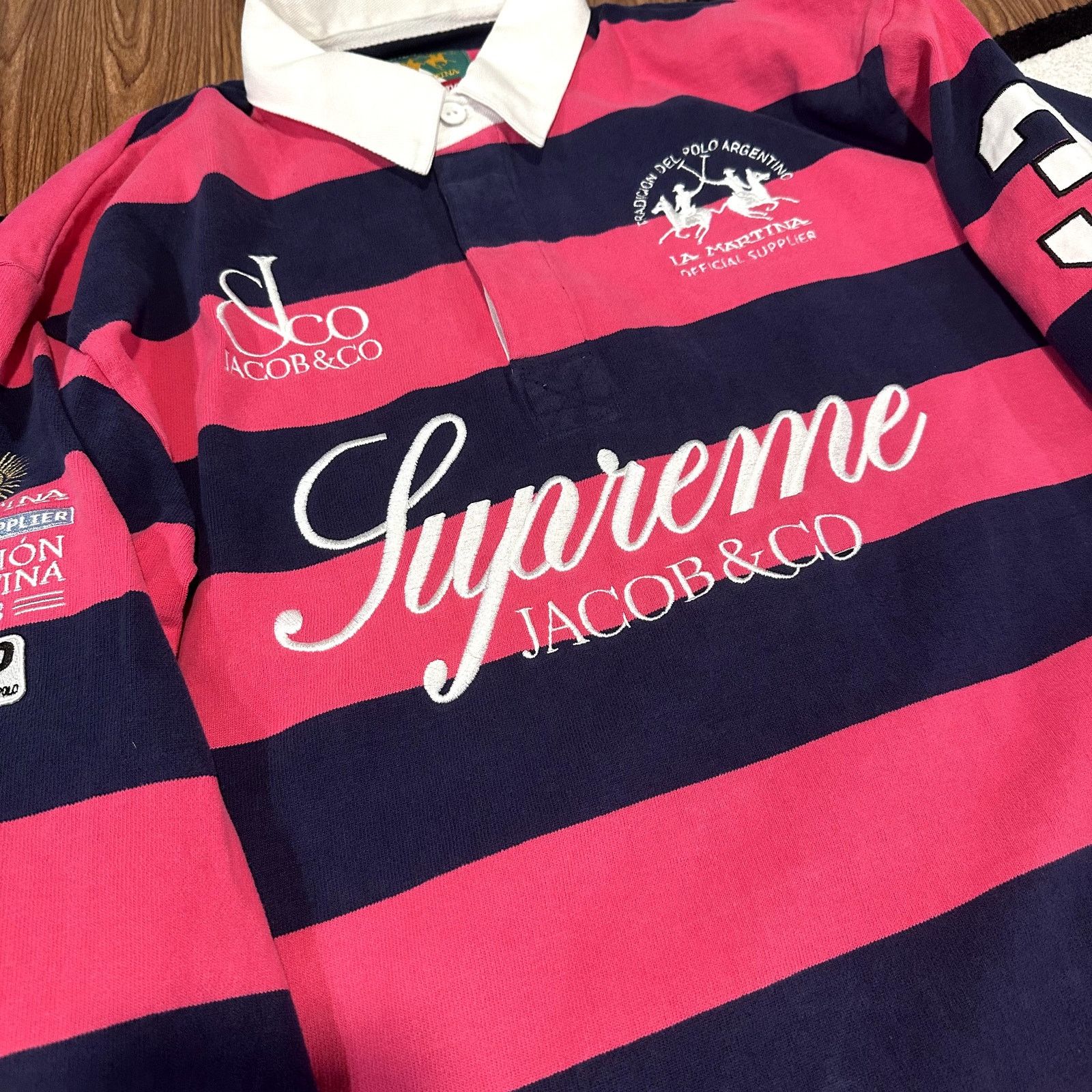 Nike × Supreme Supreme Nike Stripe Rugby | Grailed