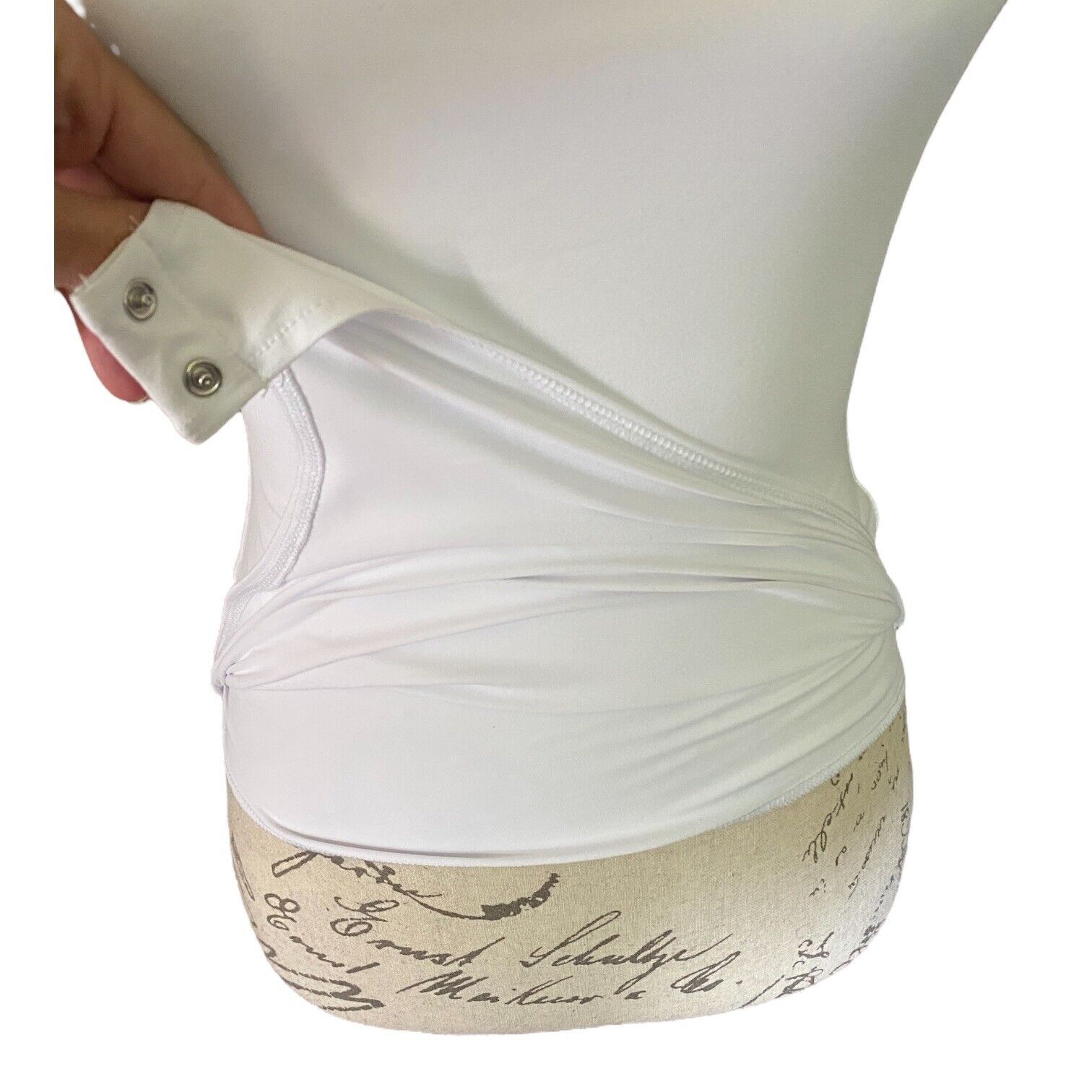 Other White Dual Layered Bodysuit Size Small NWT Size S / US 4 / IT 40 - 3 Thumbnail