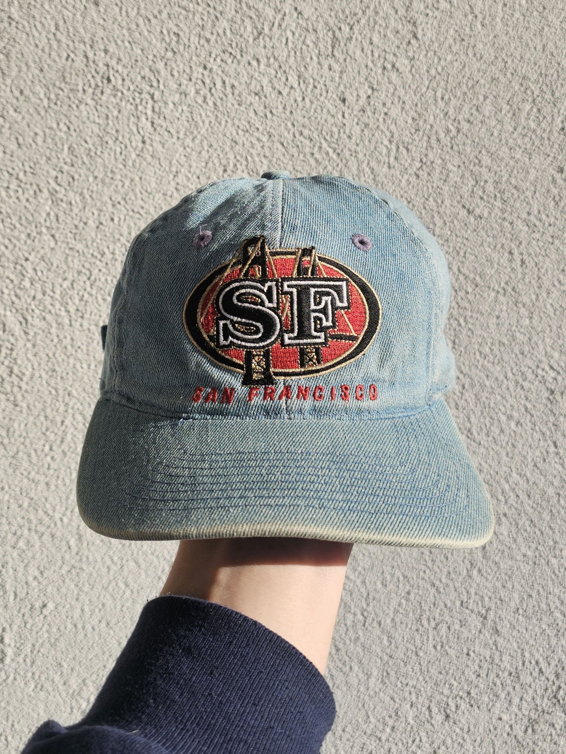 NFL San Francisco 49ers Denim 90's Hat Size ONE SIZE - 1 Thumbnail