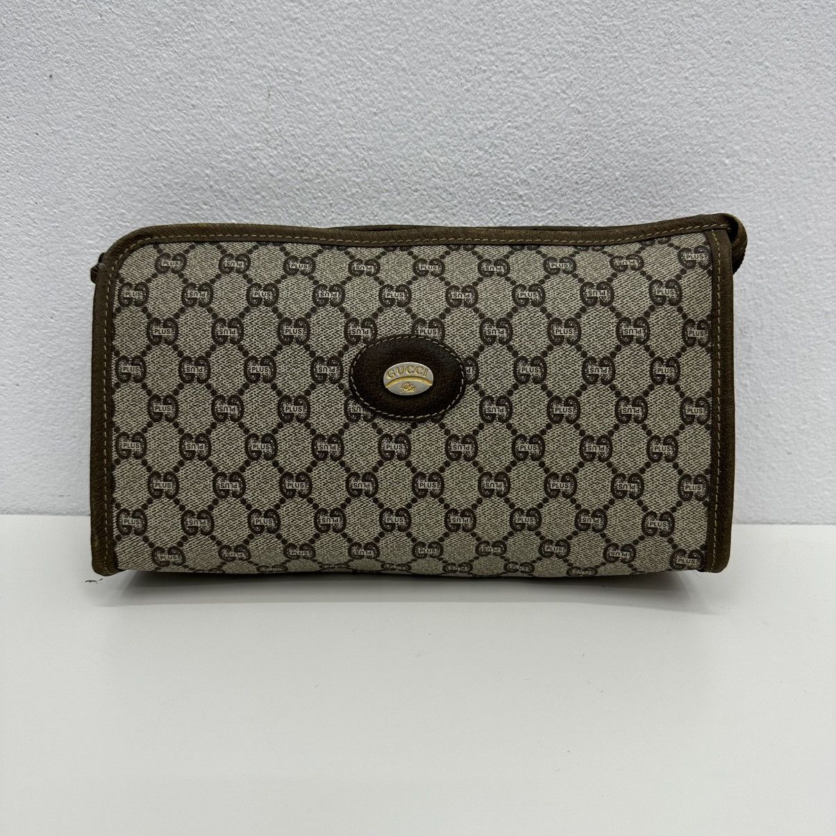 Vintage ‼️YES‼️ AUTHENTIC GUCCI GG PLUS CLUTCH BAG Size ONE SIZE - 2 Thumbnail