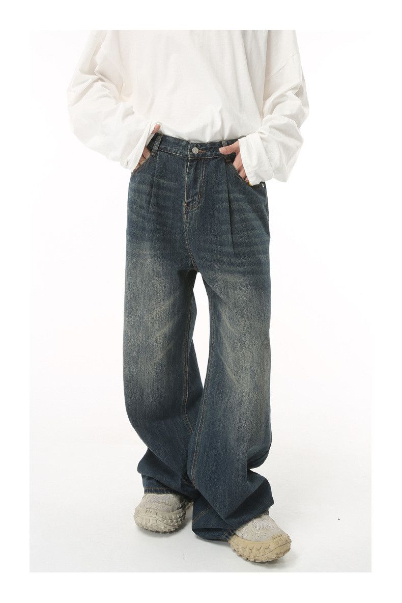 Japanese Brand Japanese retro trend casual distressed jeans y2k Size US 34 / EU 50 - 1 Thumbnail