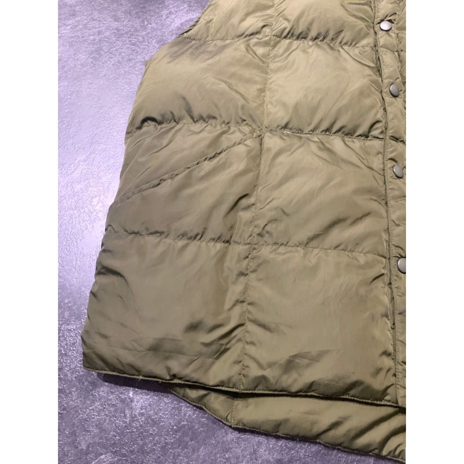 Lands' End Lands End Mens XL Extra Large Green Quilted Puffer Goose Down Nylon Vest Size US XL / EU 56 / 4 - 4 Thumbnail