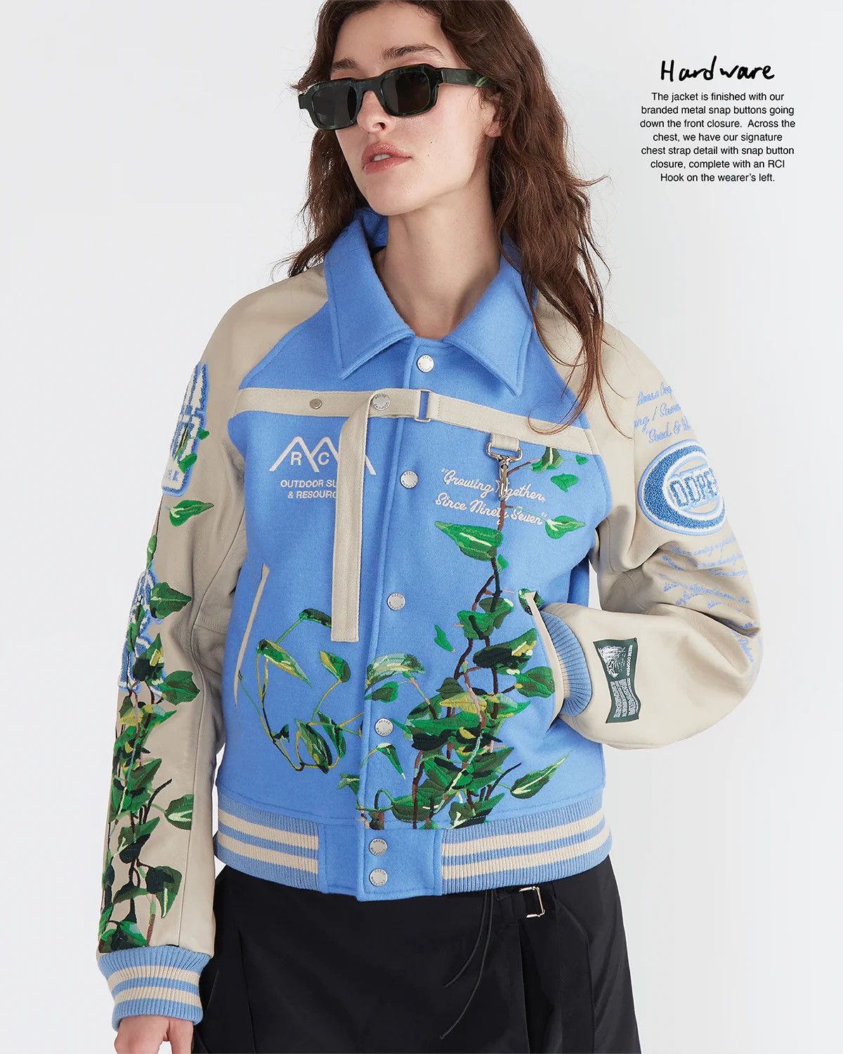 Reese Cooper Reese Cooper Embroidered Vibes Varsity Jacket Size US S / EU 44-46 / 1 - 13 Thumbnail
