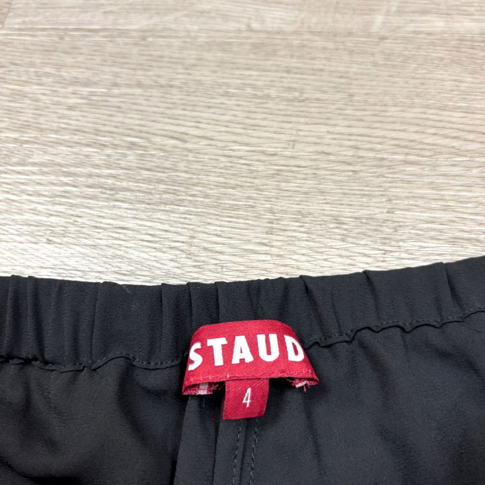 Staud STAUD Very Rare Lace Panel Flare Resort Lounge Pants Women’s 4 Black Palazzo Regular Womens 4 Size 27" / US 4 / IT 40 - 5 Thumbnail