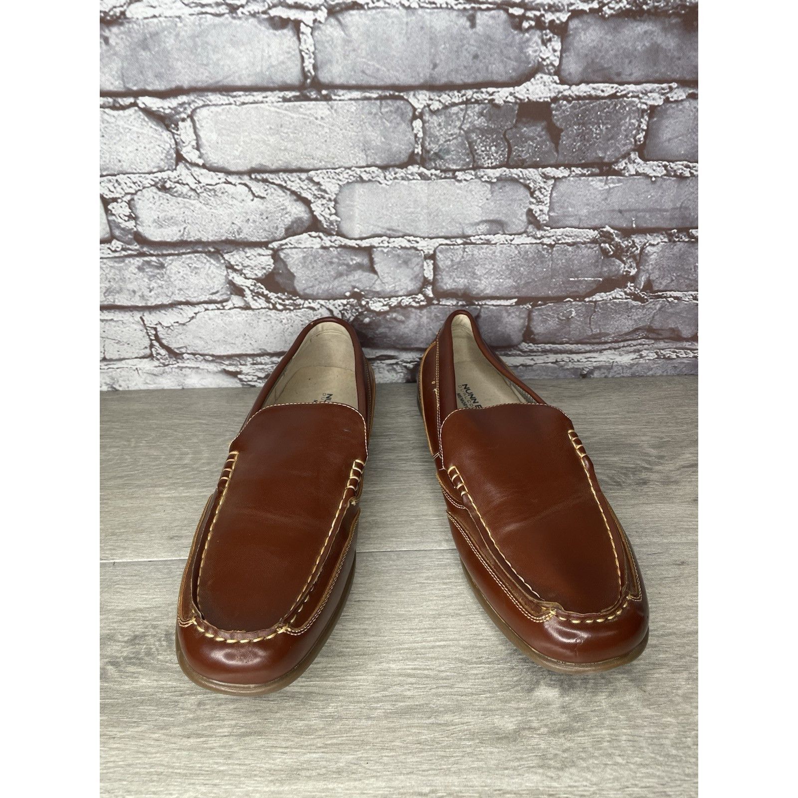 Nunn Bush Nunn Bush Dual Comfort Brown Faux Leather Driving Loafers Sh Size US 10 / EU 43 - 16 Thumbnail