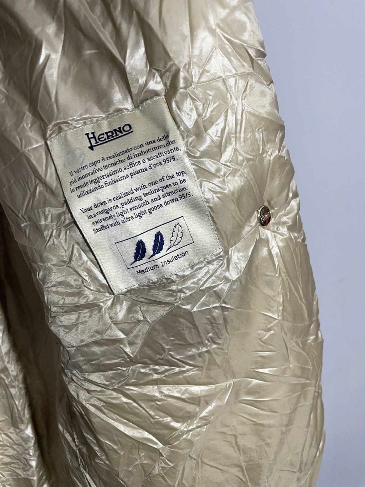 Herno Herno Long Down Puffer beige jacket size 40(M) Size S / US 4 / IT 40 - 11 Thumbnail