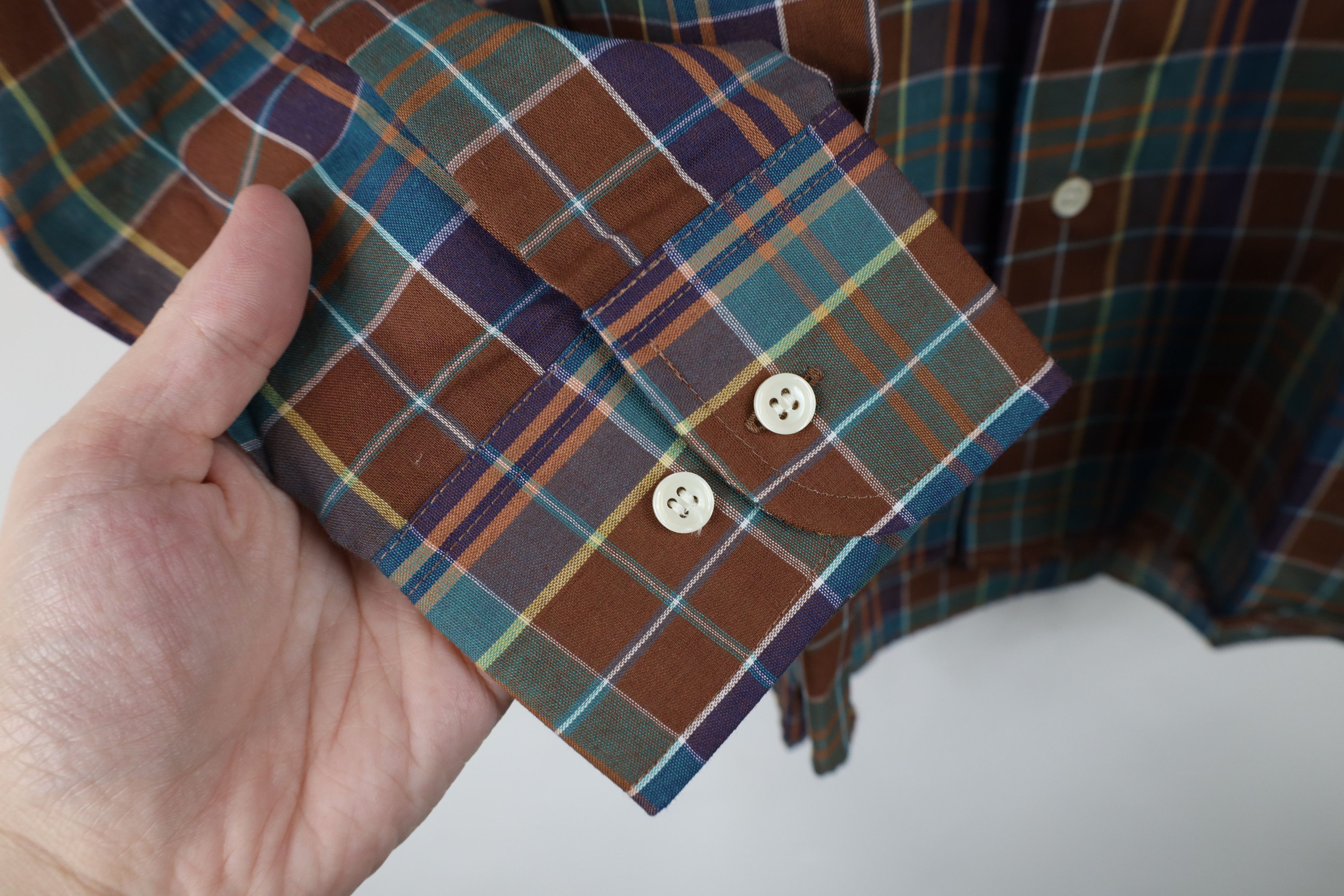 Vintage Vintage 70s 80s Streetwear Madras Collared Button Shirt Size US M / EU 48-50 / 2 - 6 Thumbnail