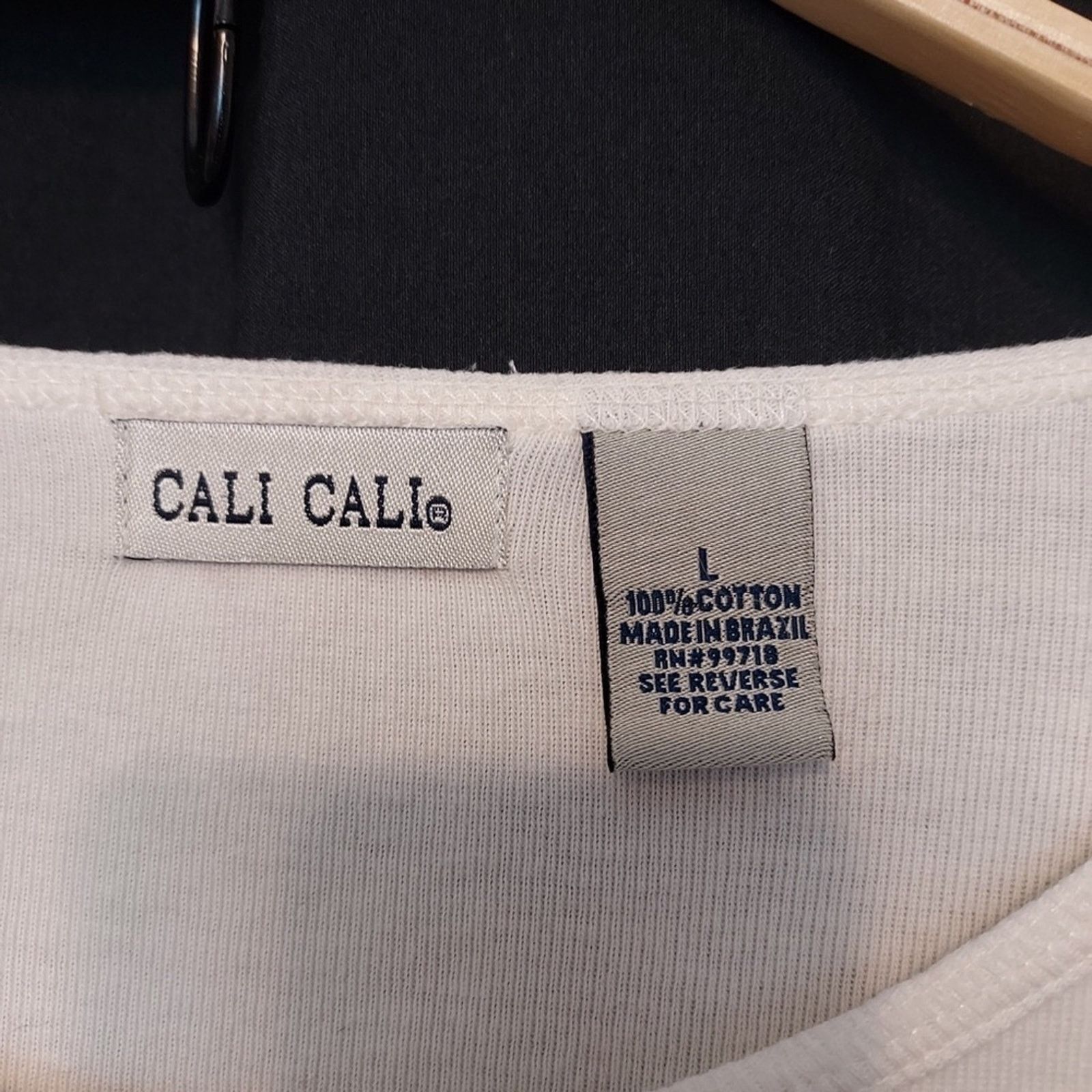 Other Cali Cali Ivory White Embroidery Floral Botanical Blouse Top Size L / US 10 / IT 46 - 7 Thumbnail