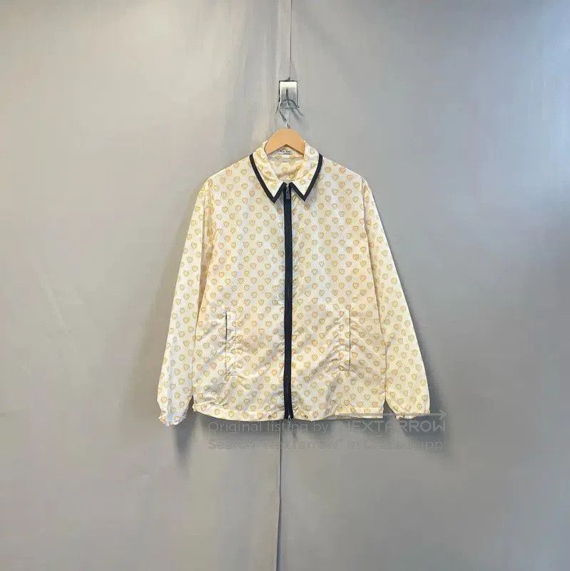 Miu Miu Miu Miu Women's White Jacket with Logo Design . Size M / US 6-8 / IT 42-44 - 1 Thumbnail