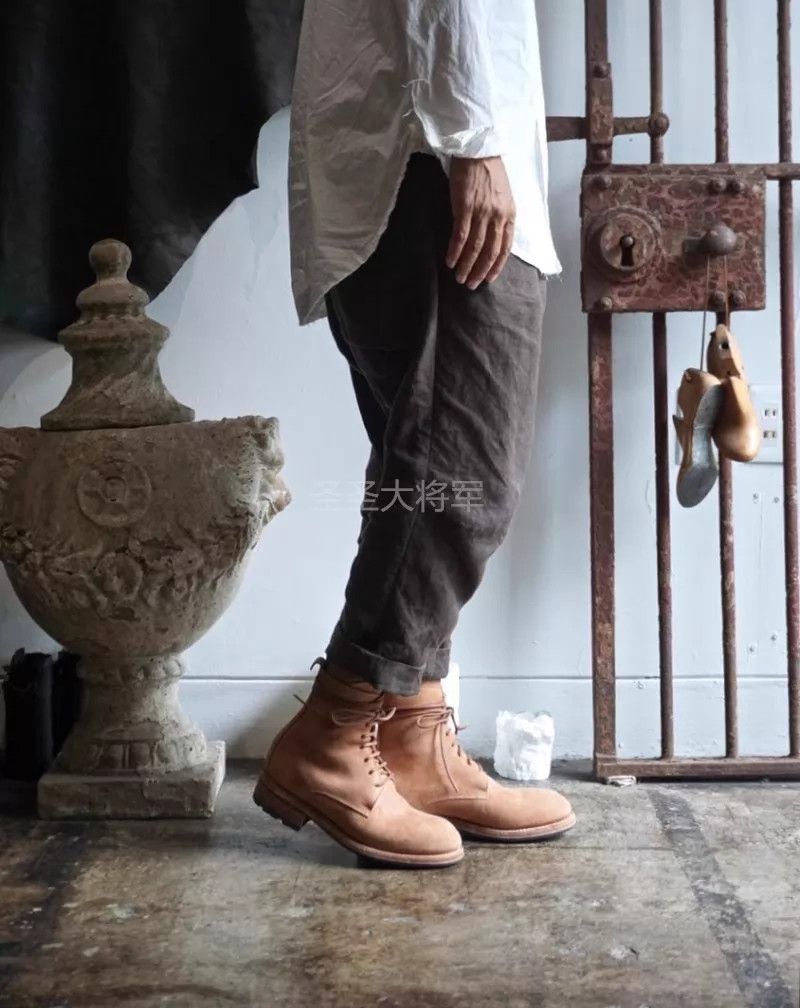 Guidi Guidi Rosellini Vtg Veg Tan Leather Boots Sz 37+38 Size US 6.5 / IT 36.5 - 7 Thumbnail