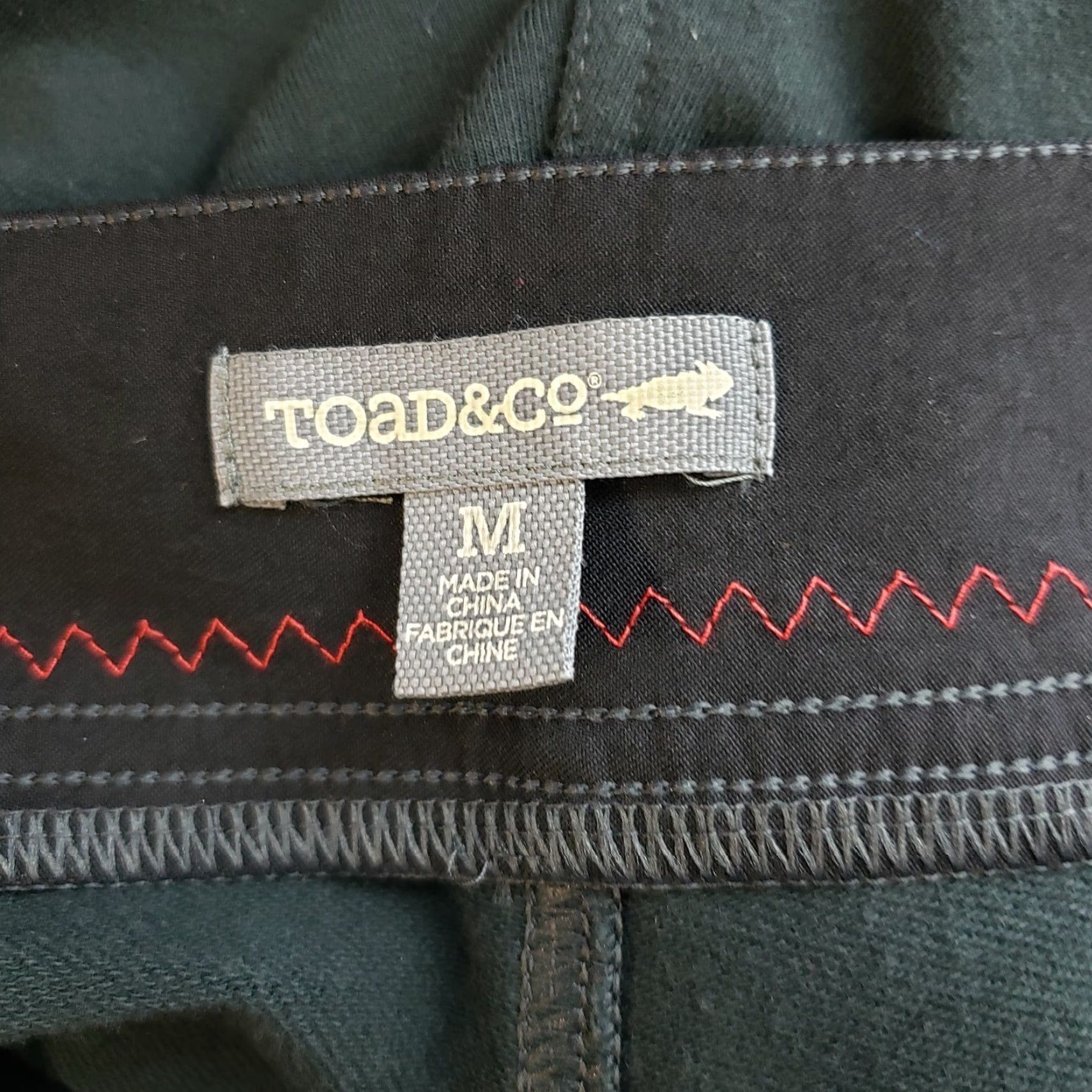 Toad&Co Toad&Co Womens Knit Twill Jogger Sz Medium Black Organic Cotton High Rise Size 32" / US 10 / IT 46 - 7 Thumbnail