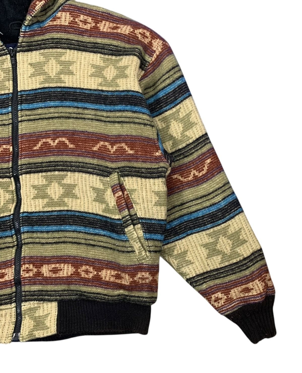 Woolrich Woolen Mills Vintage Woolrich Aztec Native Navajo Zipper Hoodie Size US L / EU 52-54 / 3 - 6 Thumbnail