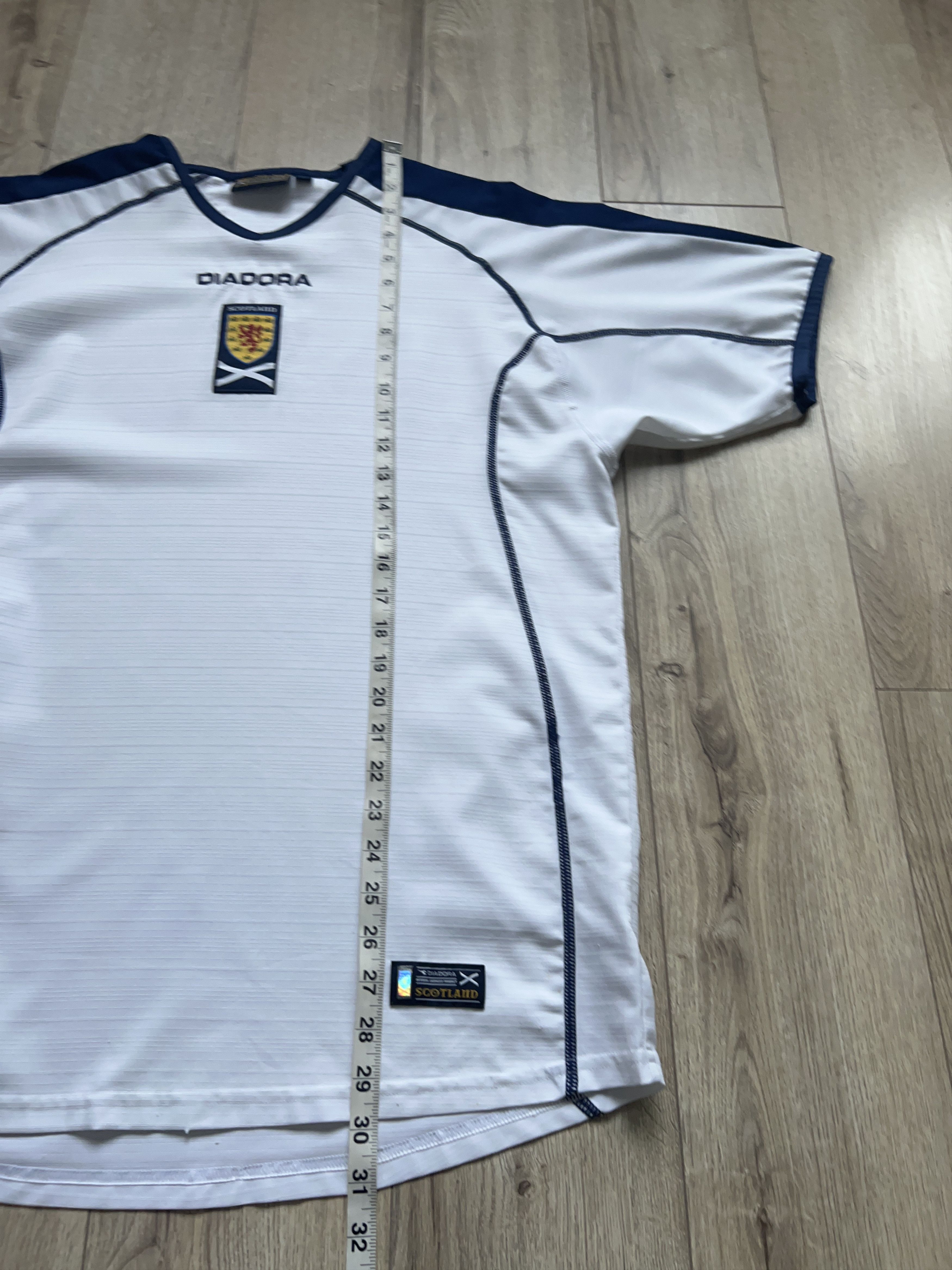 Vintage Diadora Scotland 2003 2004 Away Football Soccer Shirt Size US M / EU 48-50 / 2 - 7 Thumbnail