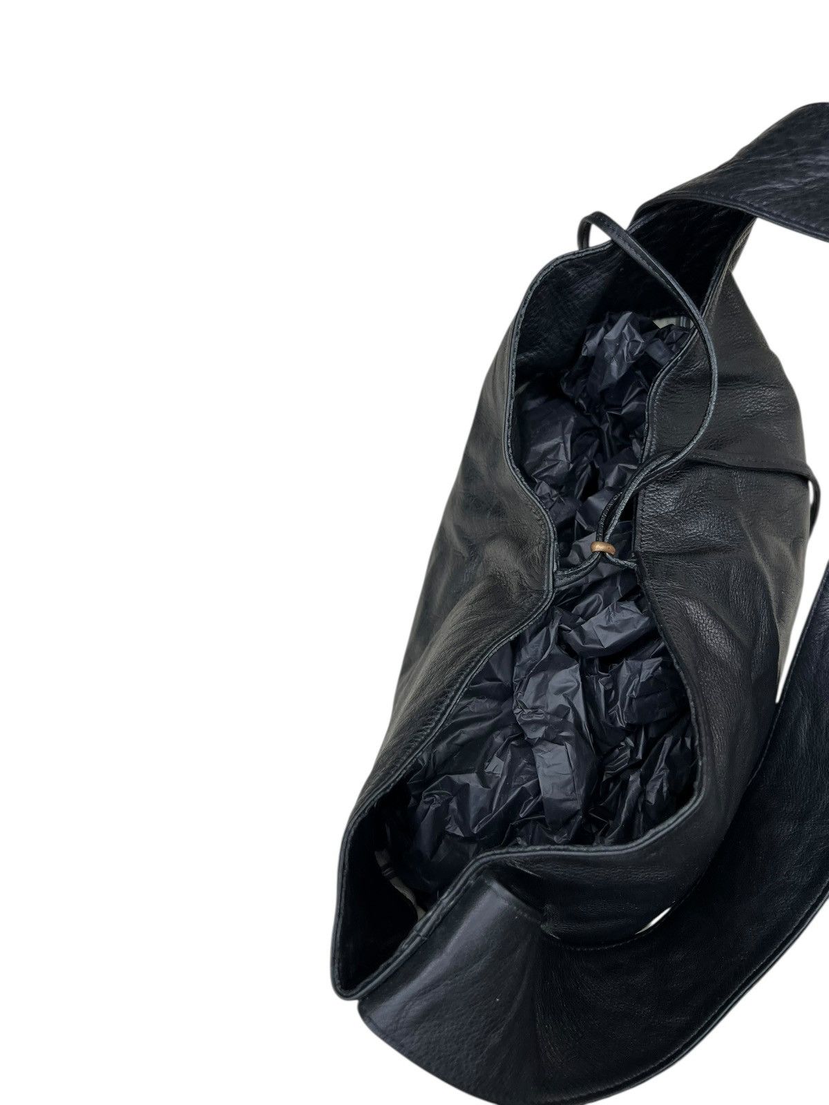 Leather B. Stuff Japan Nappa Black Leather Shoulder Bag Size ONE SIZE - 12 Thumbnail