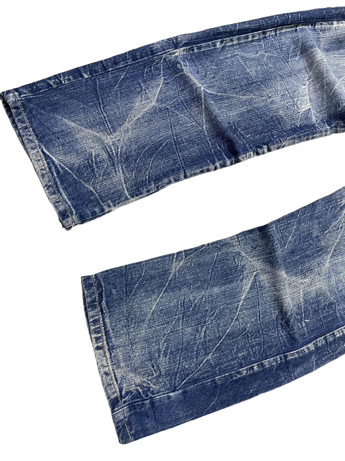 Hysteric Glamour × Japanese Brand 🪽 BackForth Japan Goth Wing Double Waist Loose Jeans Size US 32 / EU 48 - 11 Thumbnail