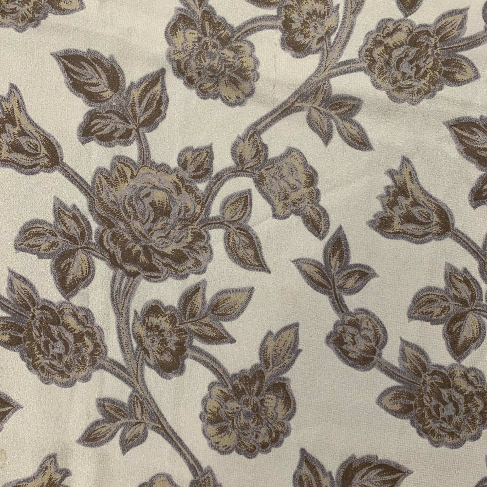 Giorgio Armani GIORGIO ARMANI Grey Blue Floral Silk Scarf Shawl Size ONE SIZE - 3 Thumbnail