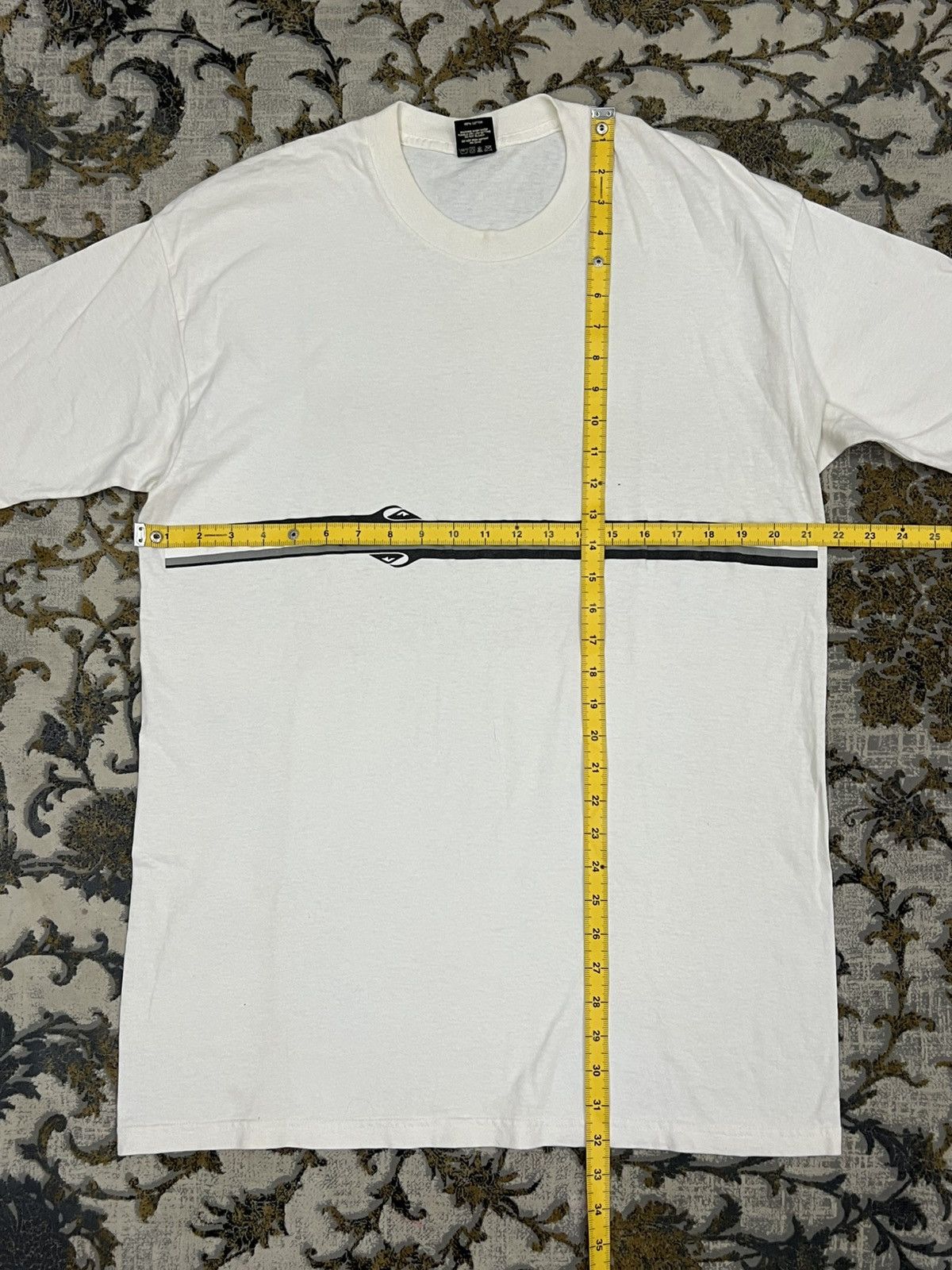 Quiksilver Vintage Quiksilver Stripe Logo Tee Classic Surfwear Size US L / EU 52-54 / 3 - 6 Thumbnail