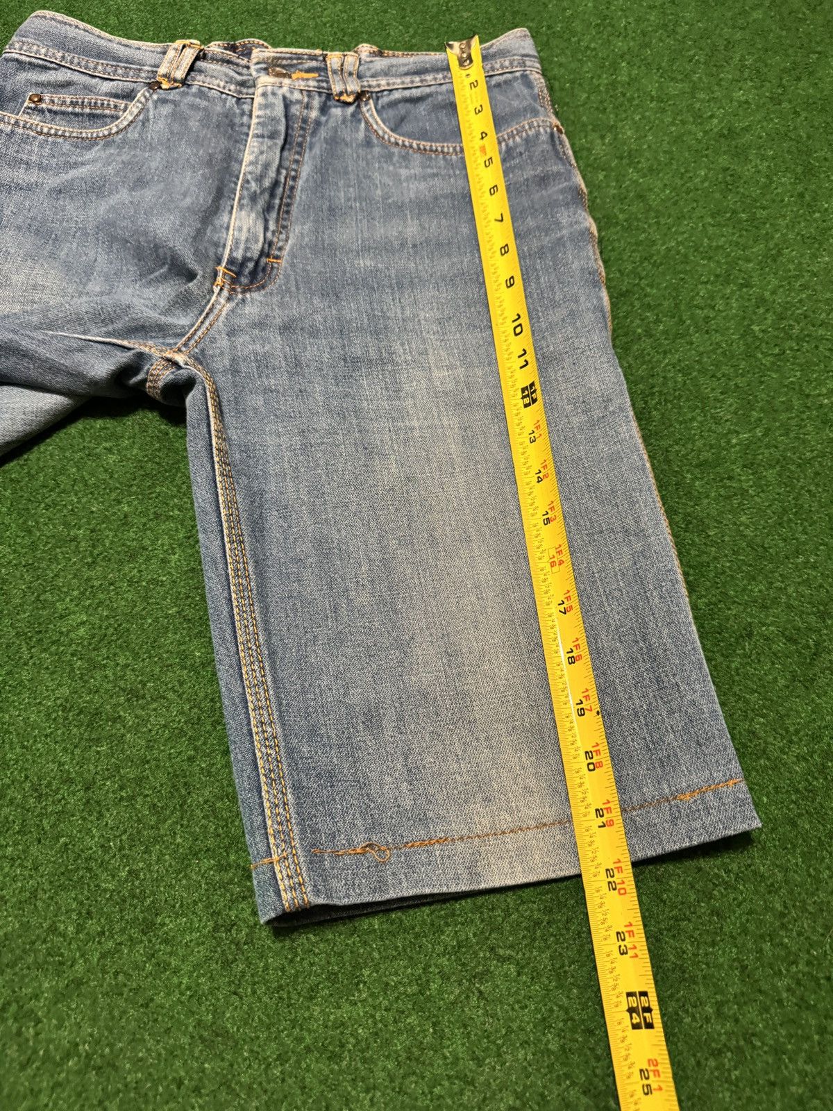 Vintage Vintage Zeppelin Jorts 30 12” Skater Grunge Denim Shorts Size US 30 / EU 46 - 9 Thumbnail