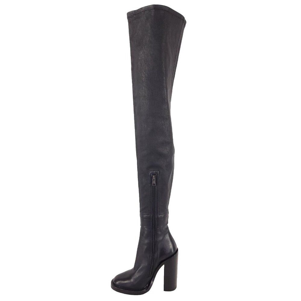 Ann Demeulemeester Ann Demeulemeester Over The Knee Stretch Leather Boots 35 5 Size US 5 / IT 35 - 6 Thumbnail