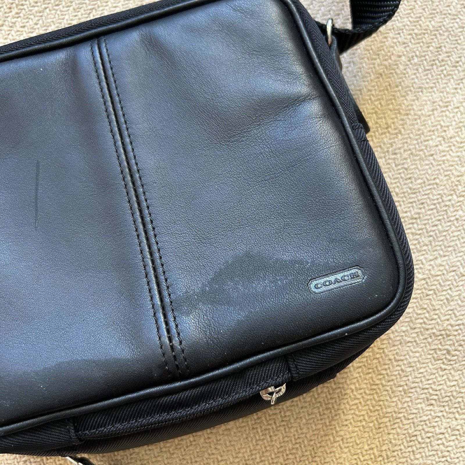 Coach Coach Black Leather Sling Shoulder Camera Bag Size ONE SIZE - 2 Thumbnail
