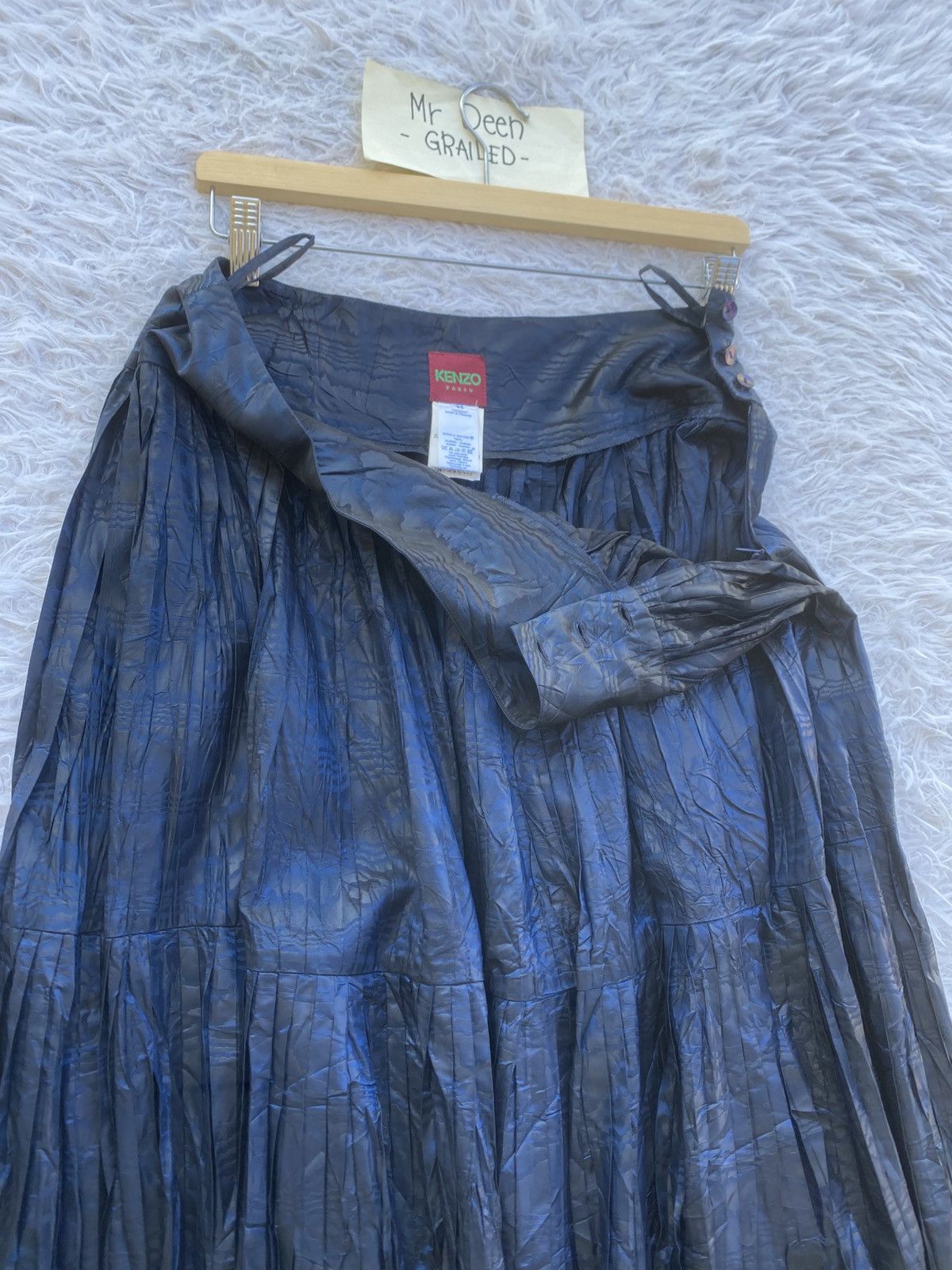 Kenzo Rare KENZO Pleated Midi Skirt Size 29" - 2 Thumbnail