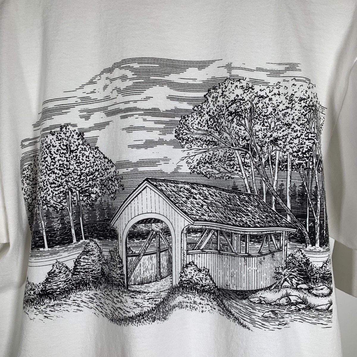 Vintage Vintage 80s 90s Pennsylvania Farm T Shirt Double Sided Size US S / EU 44-46 / 1 - 7 Thumbnail