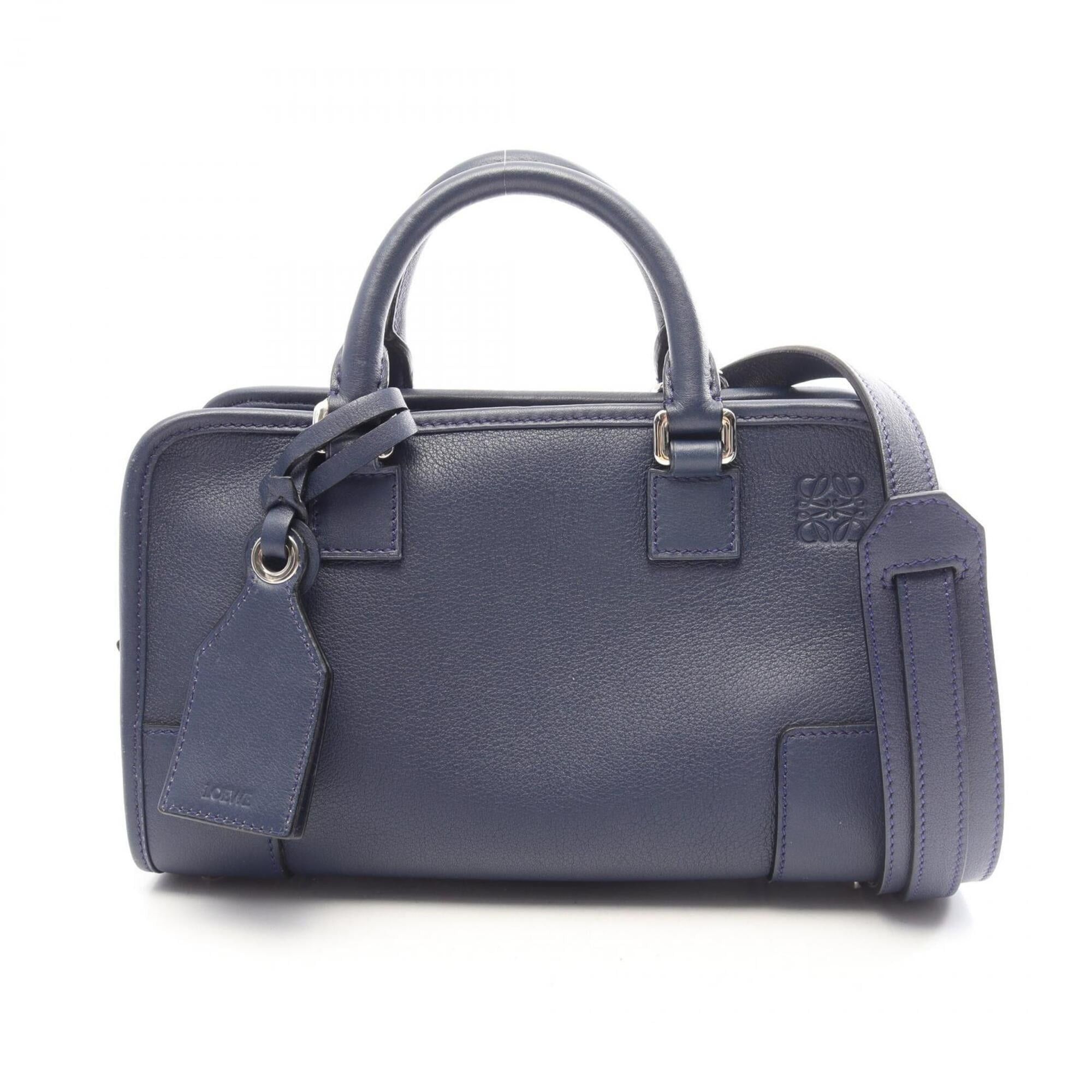 Loewe Loewe Amazona 23 2-Way Handbag, Leather, Women's, Navy Size ONE SIZE - 1 Thumbnail