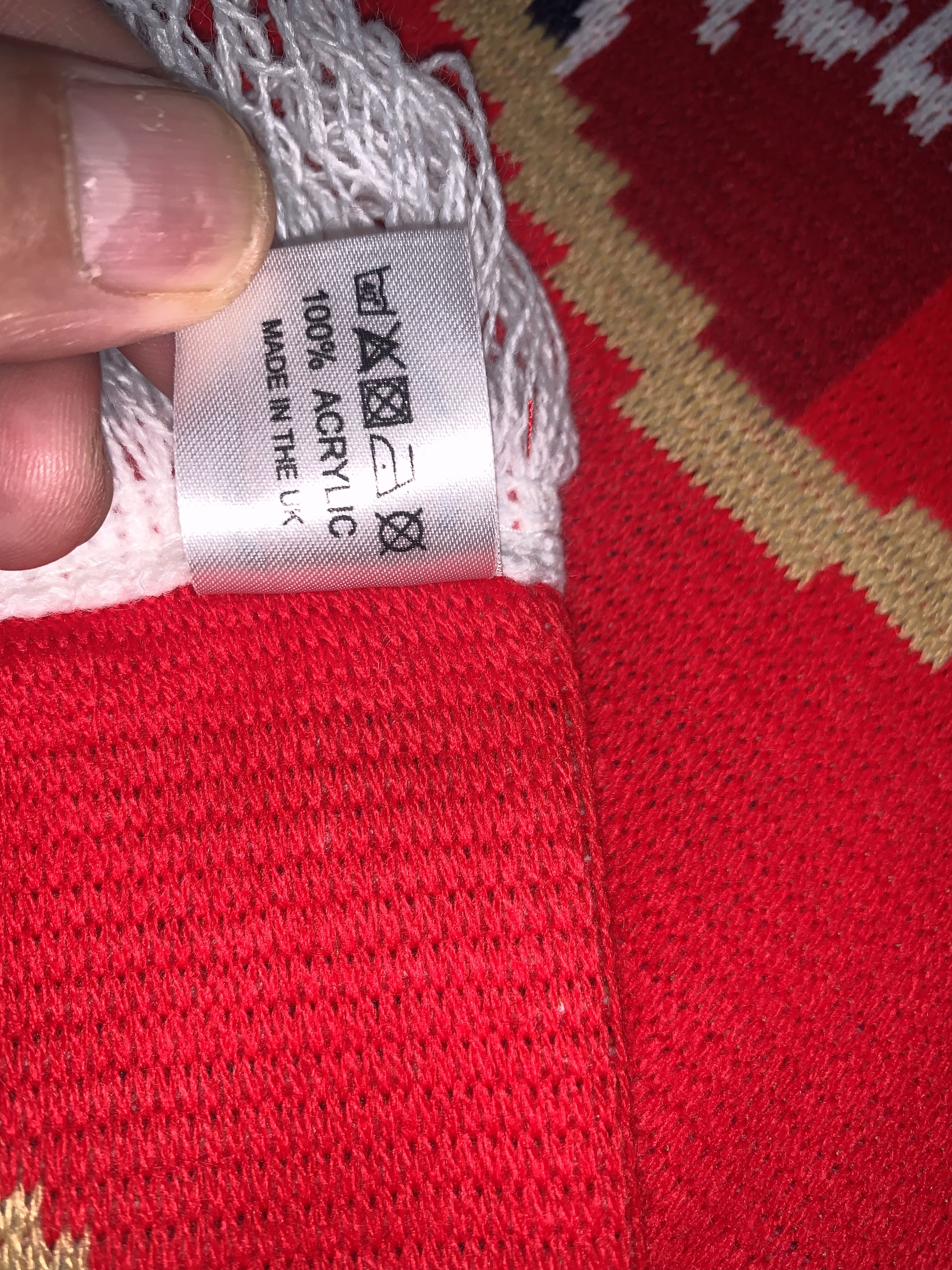 Vintage Arsenal Football Club Scarf / Muffler Size ONE SIZE - 4 Thumbnail