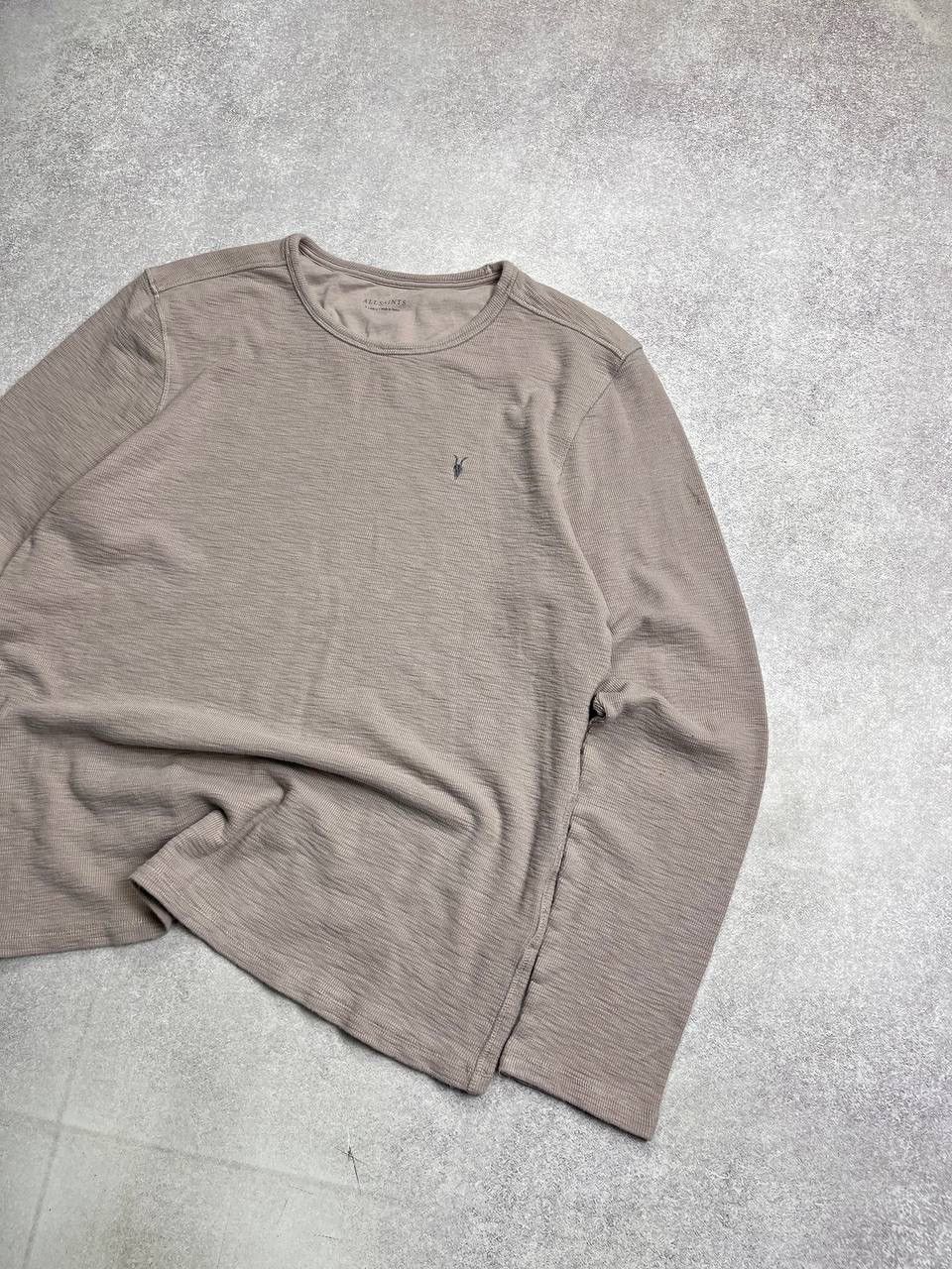 Allsaints × Vintage Vintage Allsaints Waffle Boxy Knit Longsleeve Shirt XL Size US XL / EU 56 / 4 - 2 Thumbnail