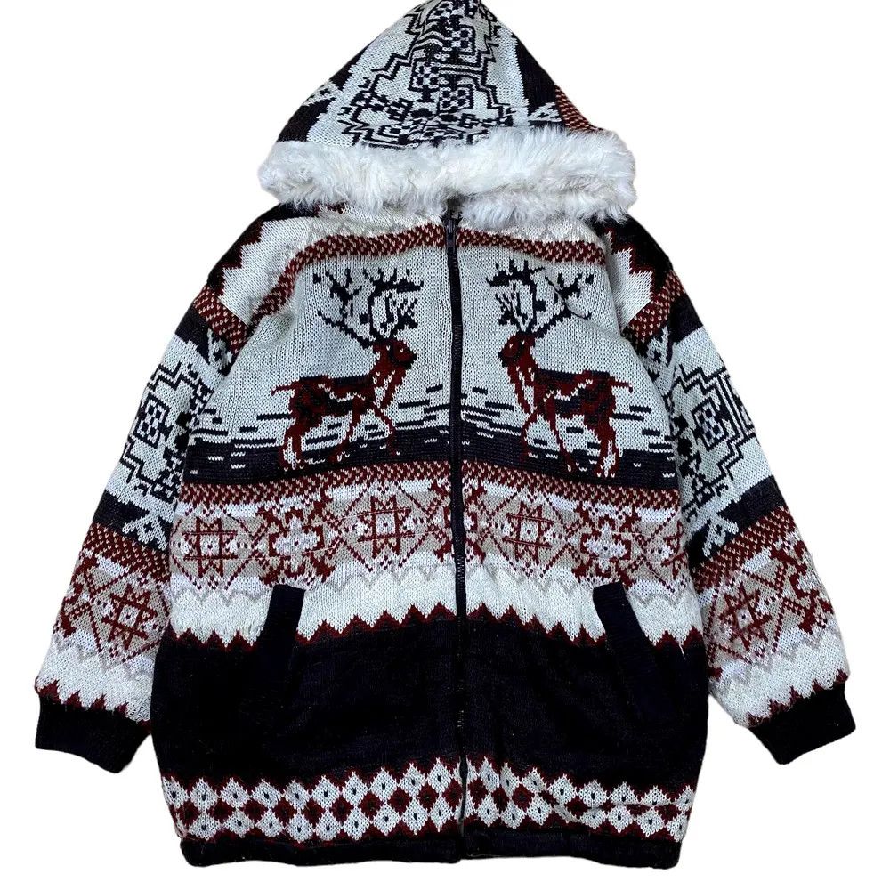 Outdoor Voices × Vintage 🔥Vintage Winter Jacket Wool Printed Navajo🔥 Size US L / EU 52-54 / 3 - 1 Thumbnail