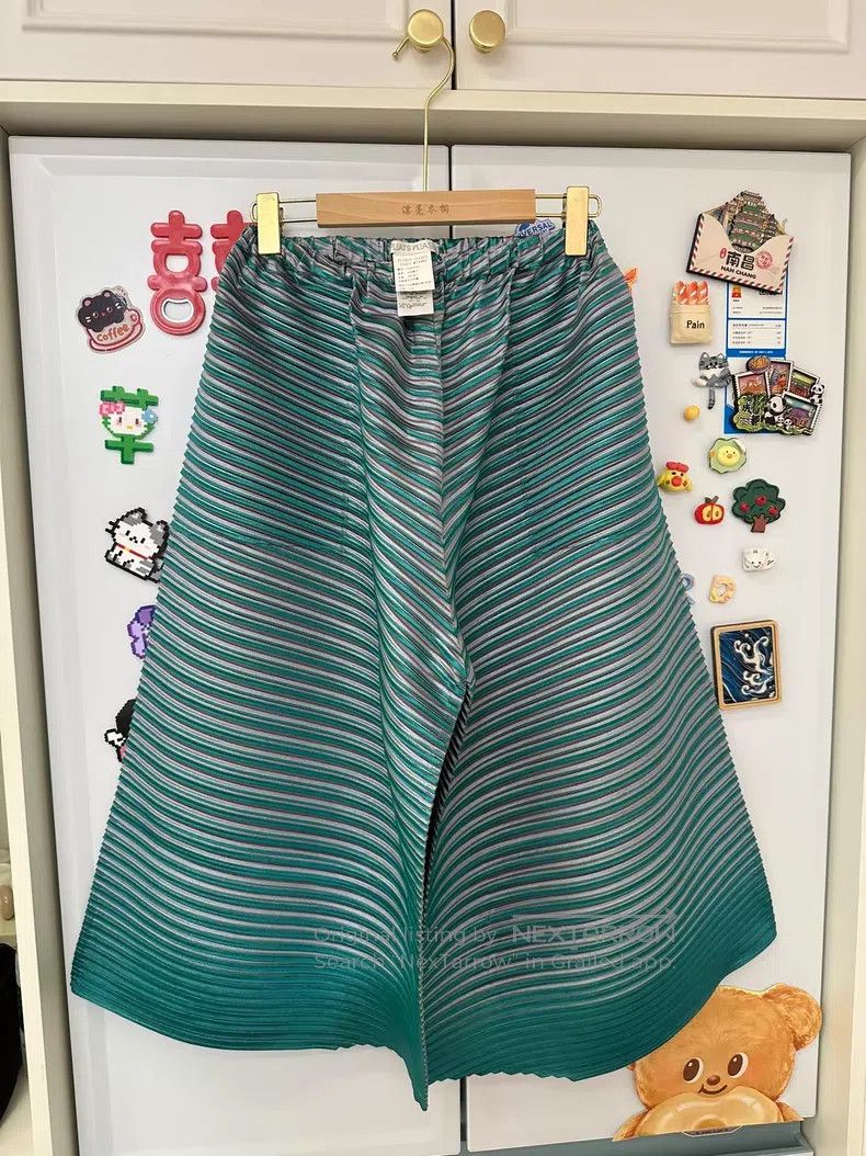 Issey Miyake Issey Miyake size:3 Green Long Pants Size 23" - 1 Thumbnail