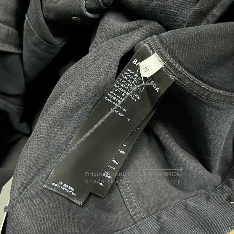Balenciaga Balenciaga Black Logo letter printed square collar single Size US XS / EU 42 / 0 - 7 Thumbnail