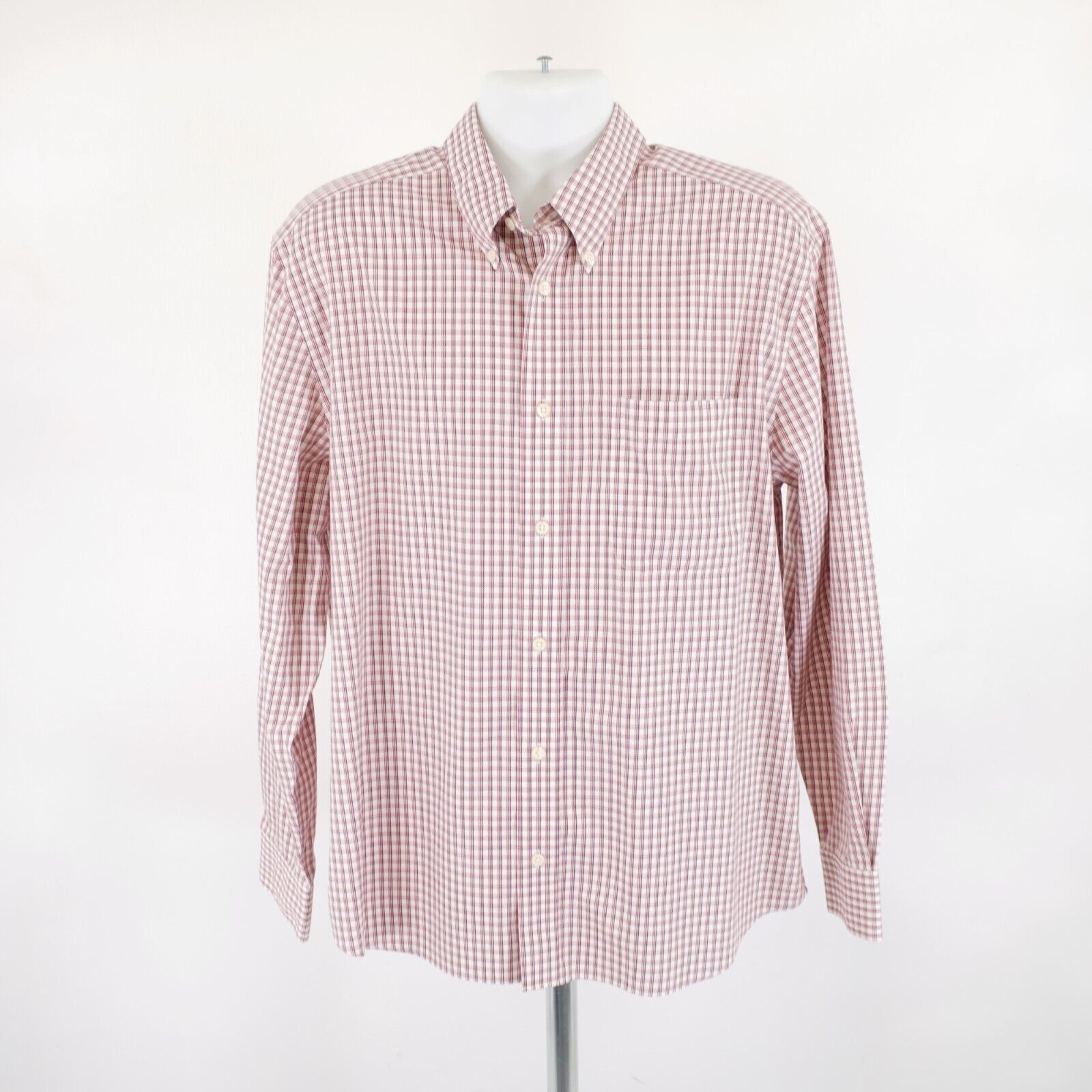 Eddie Bauer Eddie Bauer Wrinkle Resistant Red Black White Plaid Large Bu Size US L / EU 52-54 / 3 - 5 Thumbnail
