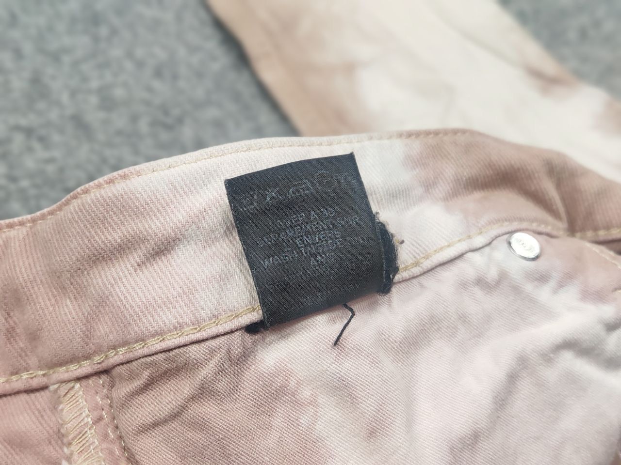 Isabel Marant Isabel Marant Stretch Jeans Pale Pink Cotton Denim Tie Dye Size 42" / US 20 - 14 Thumbnail