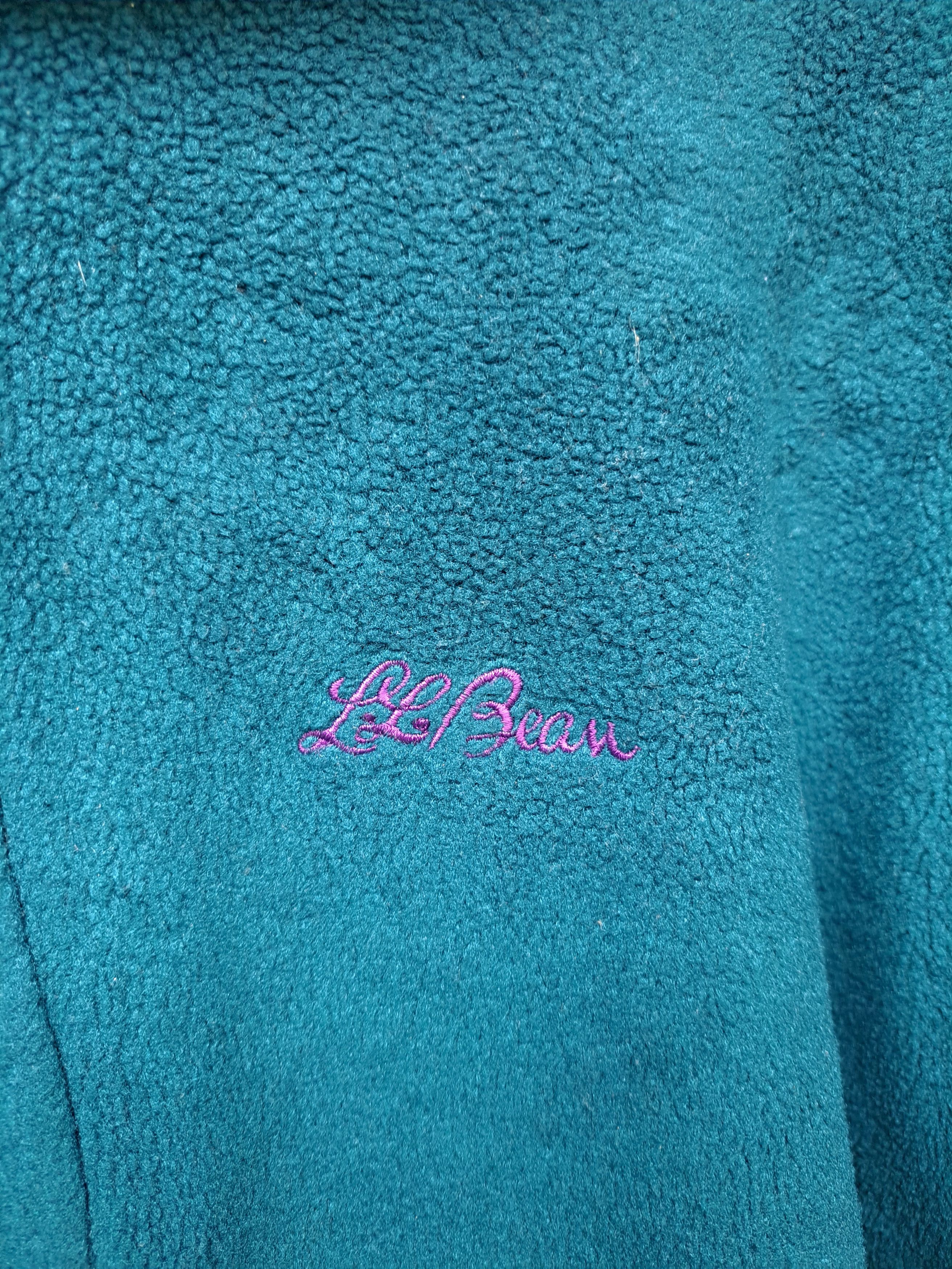 L.L. Bean Vintage 80s LL Bean Half Button Fleece Hoodie Unisex L Size L / US 10 / IT 46 - 3 Thumbnail