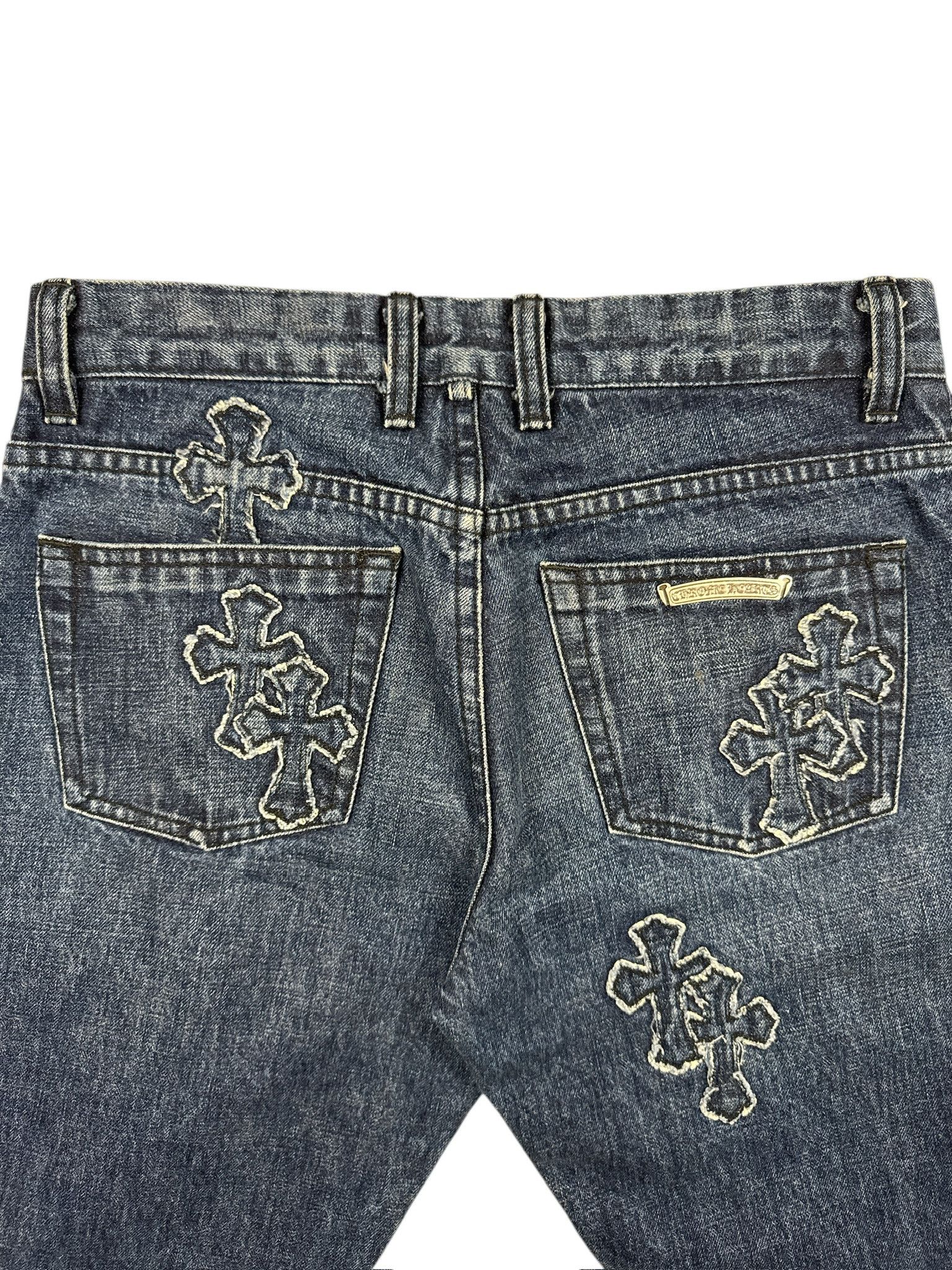 Chrome Hearts Chrome Hearts Loose Ends Denim Cross Patch Jeans Size US 32 / EU 48 - 2 Thumbnail