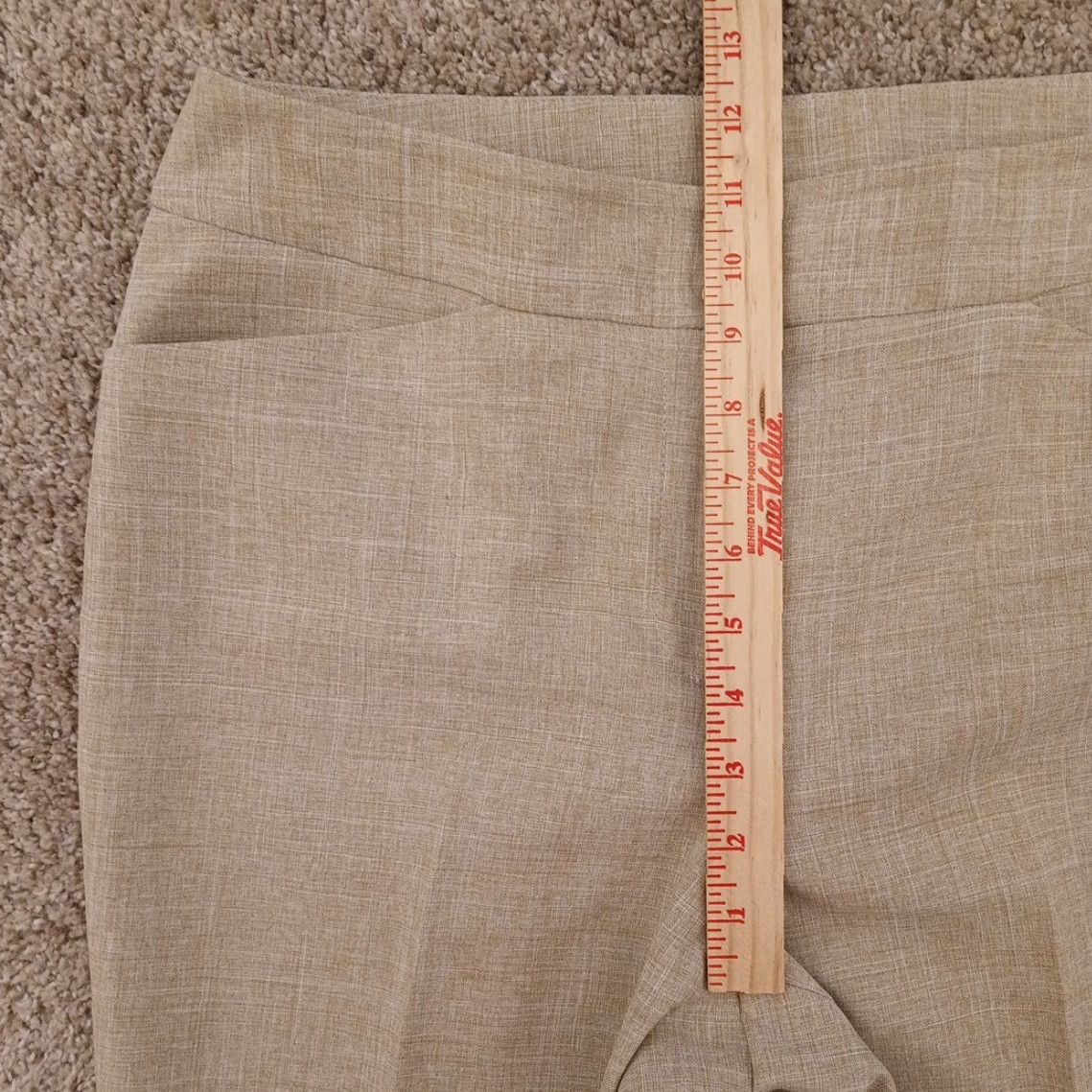 Jones New York Jones New York Dress Pants Womens Size 10 Beige Plaid 32x29 High Rise Dress Pants Womens Regular Beige 32 29 Straight Jeans/Pants Size 32" / US 10 / IT 46 - 5 Thumbnail