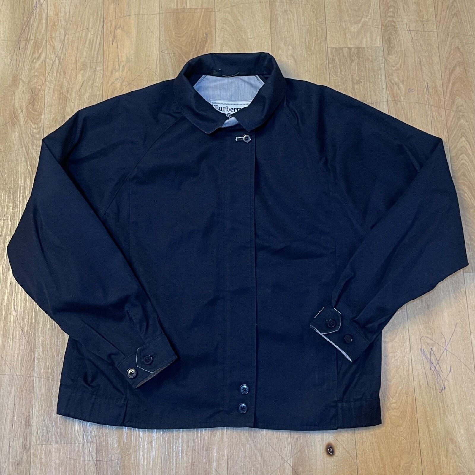 Burberry VINTAGE BURBERRY Bomber Jacket winter COAT cotton BLUE NAY Size M / US 6-8 / IT 42-44 - 2 Thumbnail