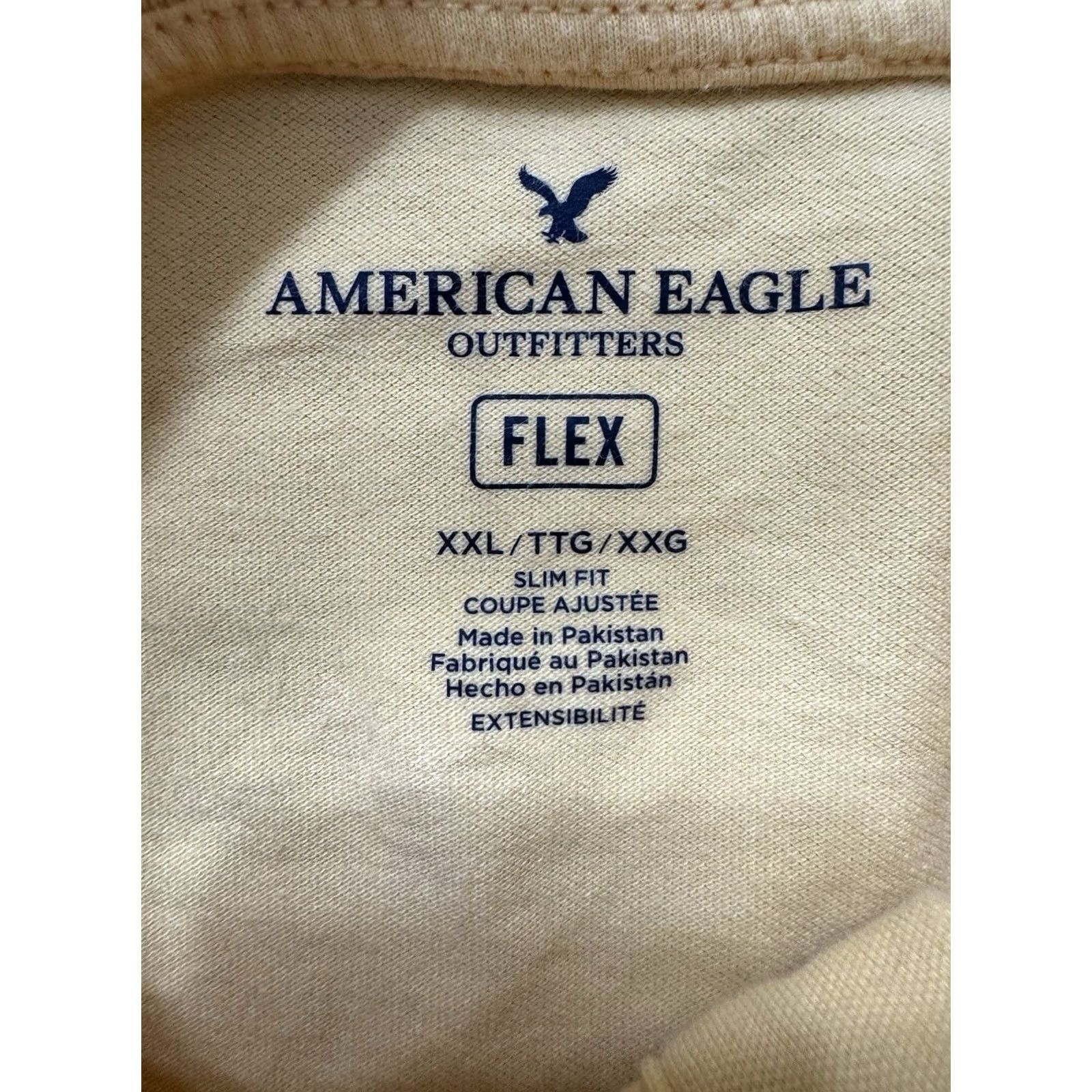 American Eagle Outfitters VINTAGE American Eagle Outfitters Mens Polo Shirt XXLarge Yellow Short Sleeve Collared Button Closure Cotton Regular Size US XXL / EU 58 / 5 - 3 Thumbnail