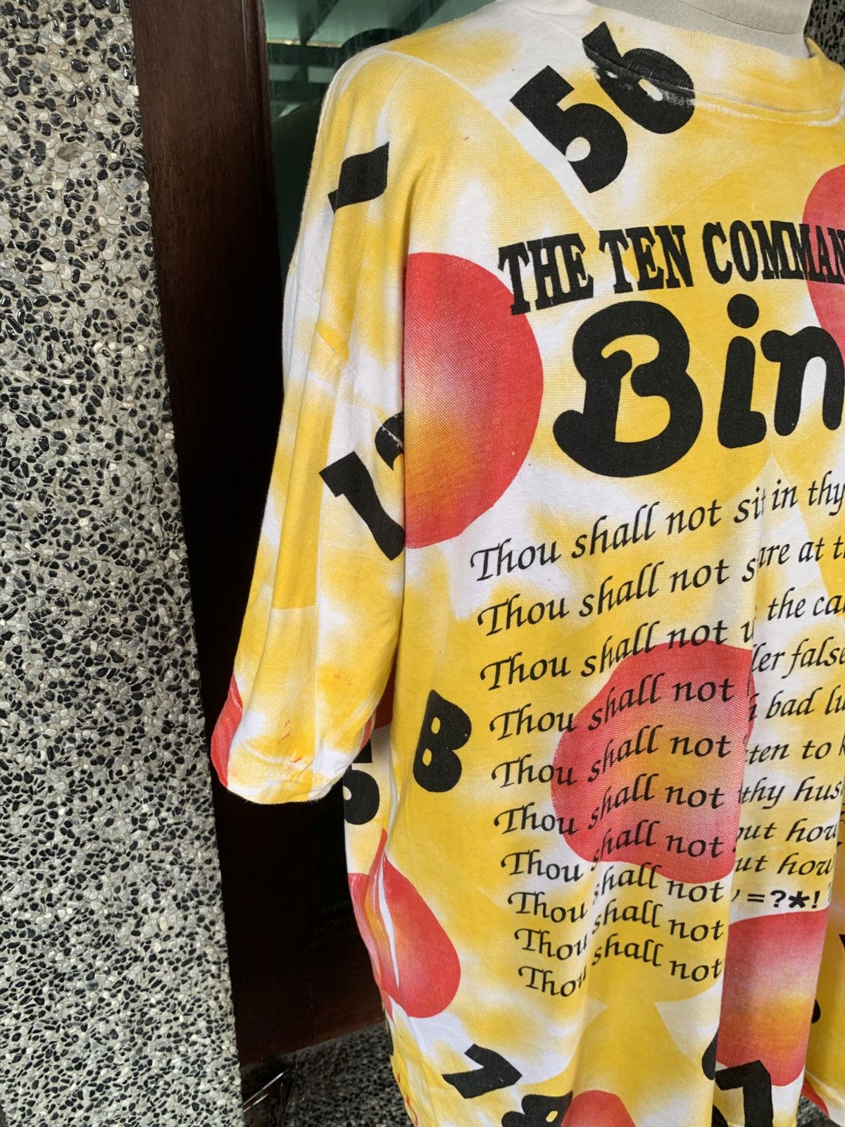 Vintage Vintage 90s Ten Commandments Bingo All Over Print T shirt Size US XL / EU 56 / 4 - 4 Thumbnail