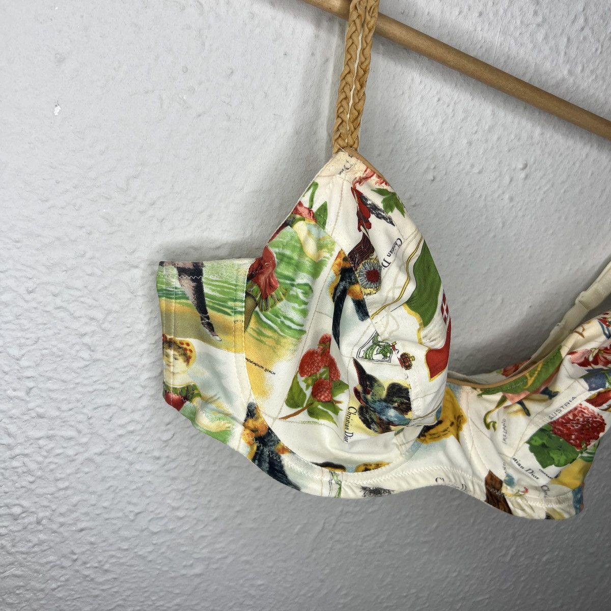 Christian Dior Monsieur Christian Dior Tank Top Bra Multicolor Full Print Designer Size M / US 6-8 / IT 42-44 - 3 Thumbnail