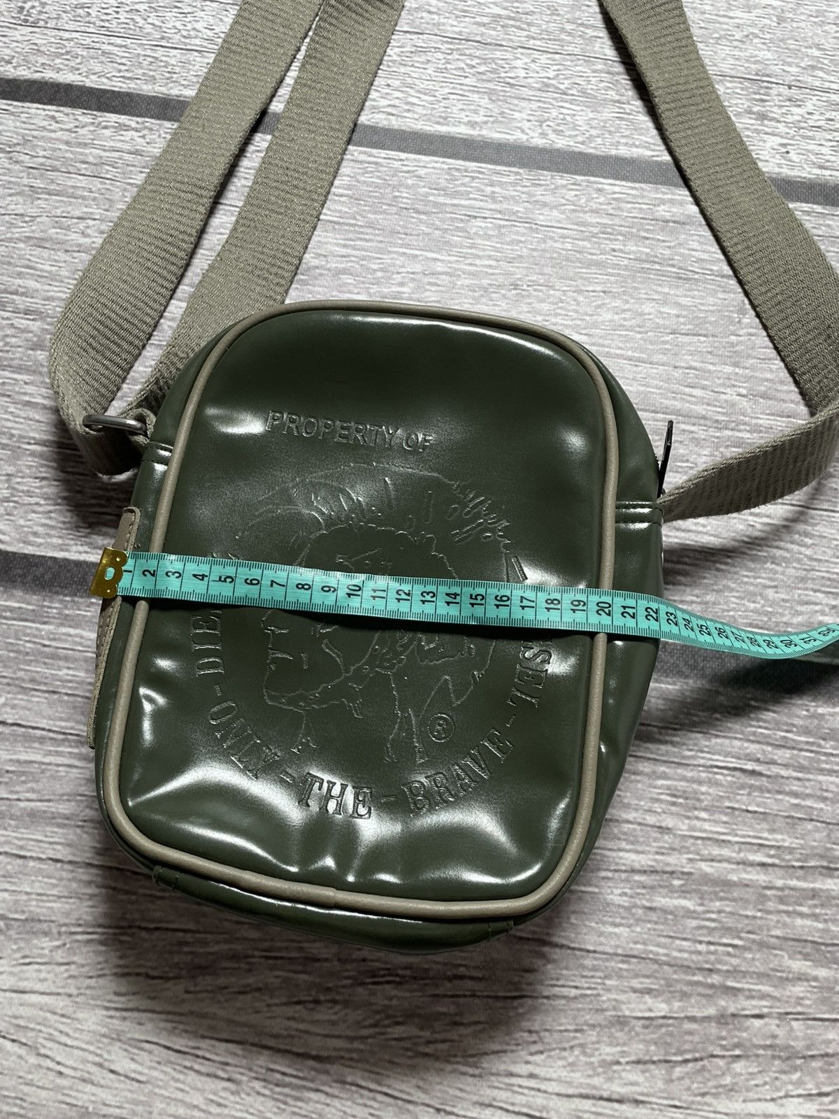 Diesel Diesel Vintage Big Logo Khaki Y2K Crossbody Shoulder Bag Size ONE SIZE - 11 Thumbnail