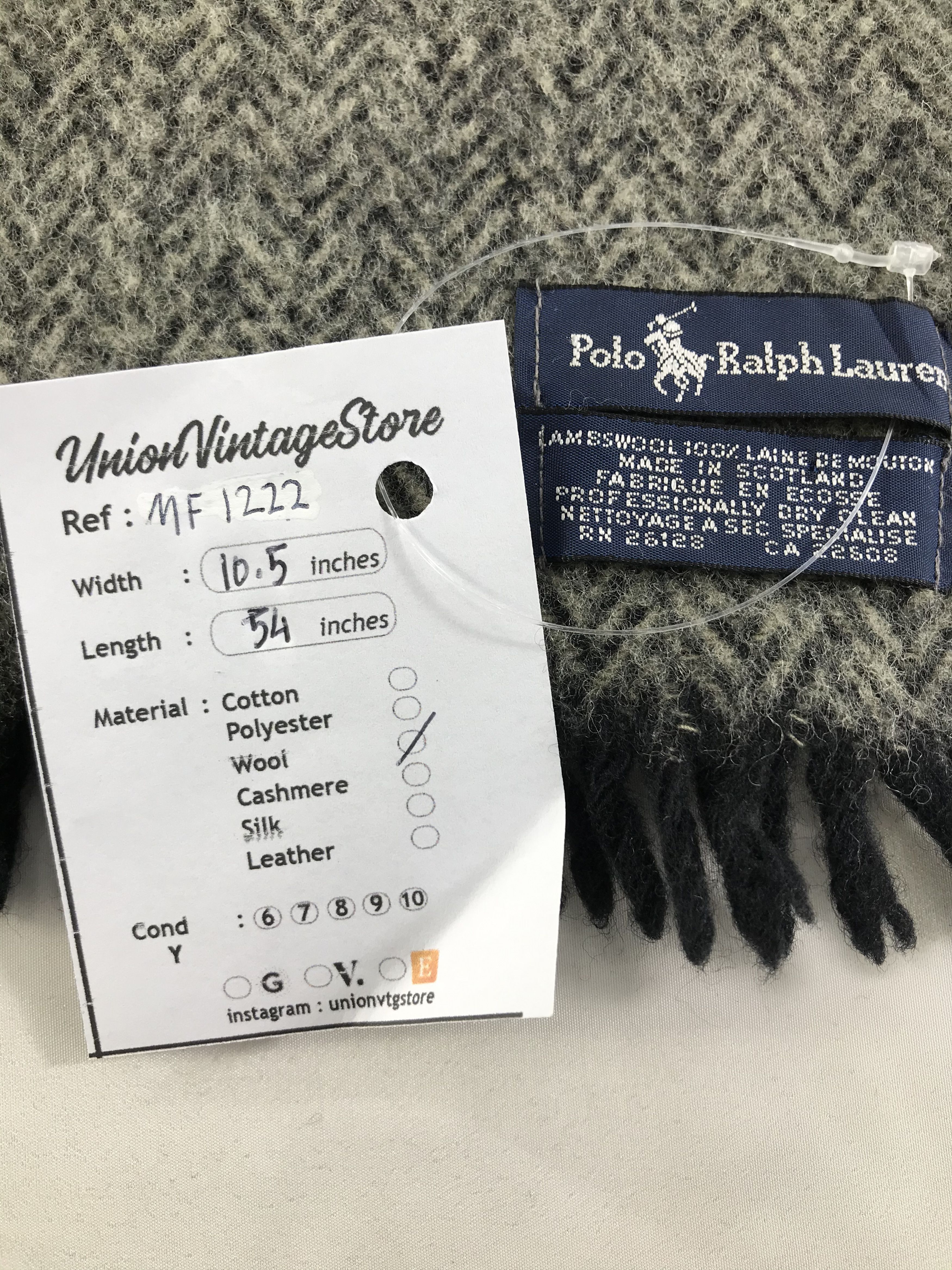 Polo Ralph Lauren Vintage Polo Ralph Lauren Scarf/Muffler/Neckwear MF1222 Size ONE SIZE - 6 Thumbnail