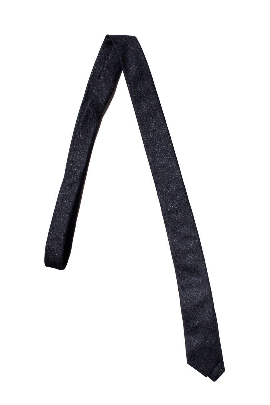 Saint Laurent Paris Saint Laurent, black glitter tie Size ONE SIZE - 1 Thumbnail