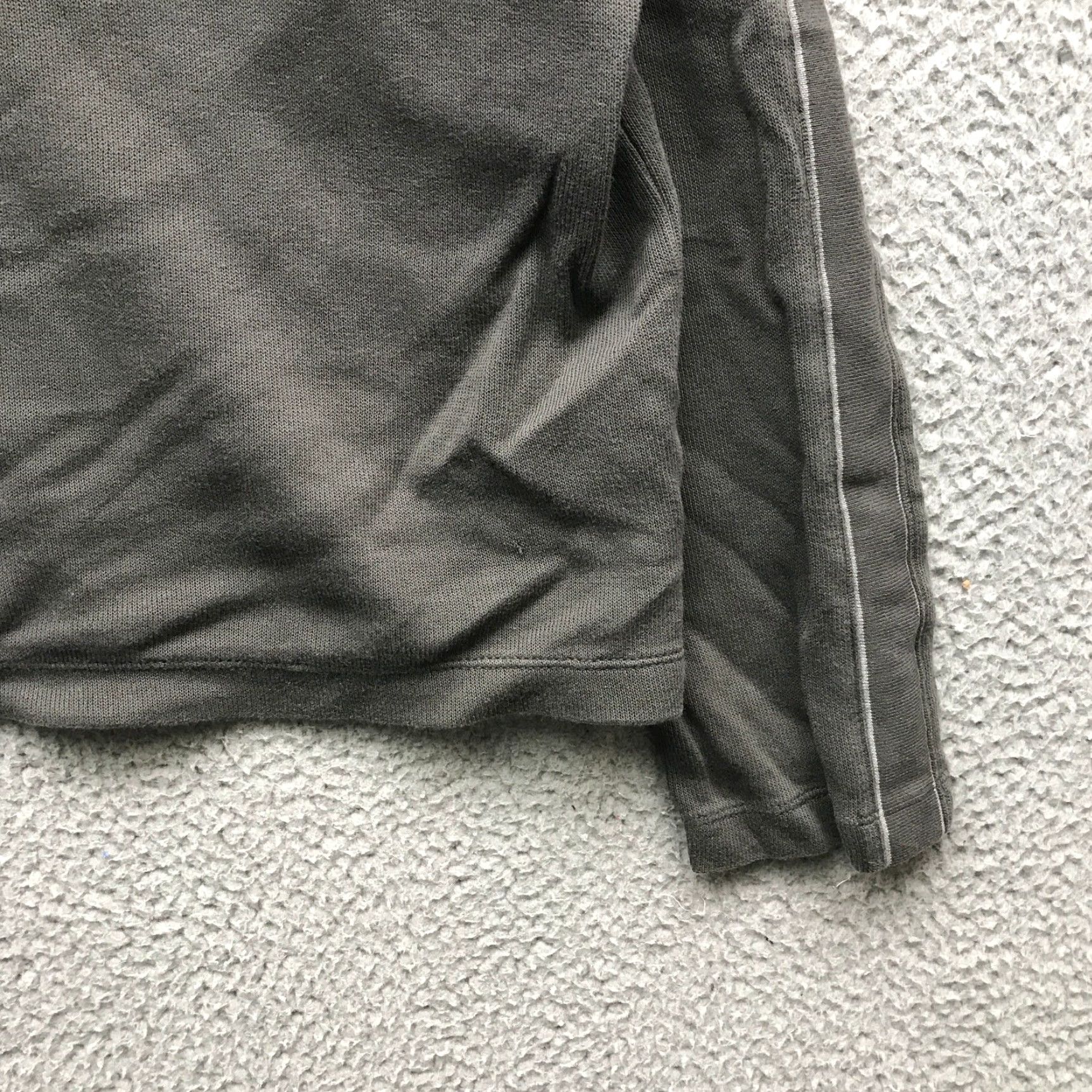 Hugo Boss HUGO BOSS Pullover Sweater 1/4 Snap Mens Large Gray Ribbed Mock Neck Shirt/Top Size US L / EU 52-54 / 3 - 4 Thumbnail