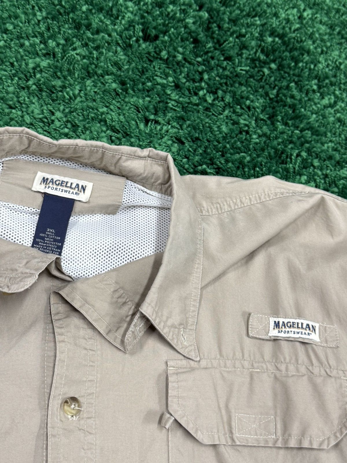 Vintage Magellan Khaki Fishing Long Sleeve Dry Wick Shirt 3XL XXXL Size US XXL / EU 58 / 5 - 3 Thumbnail